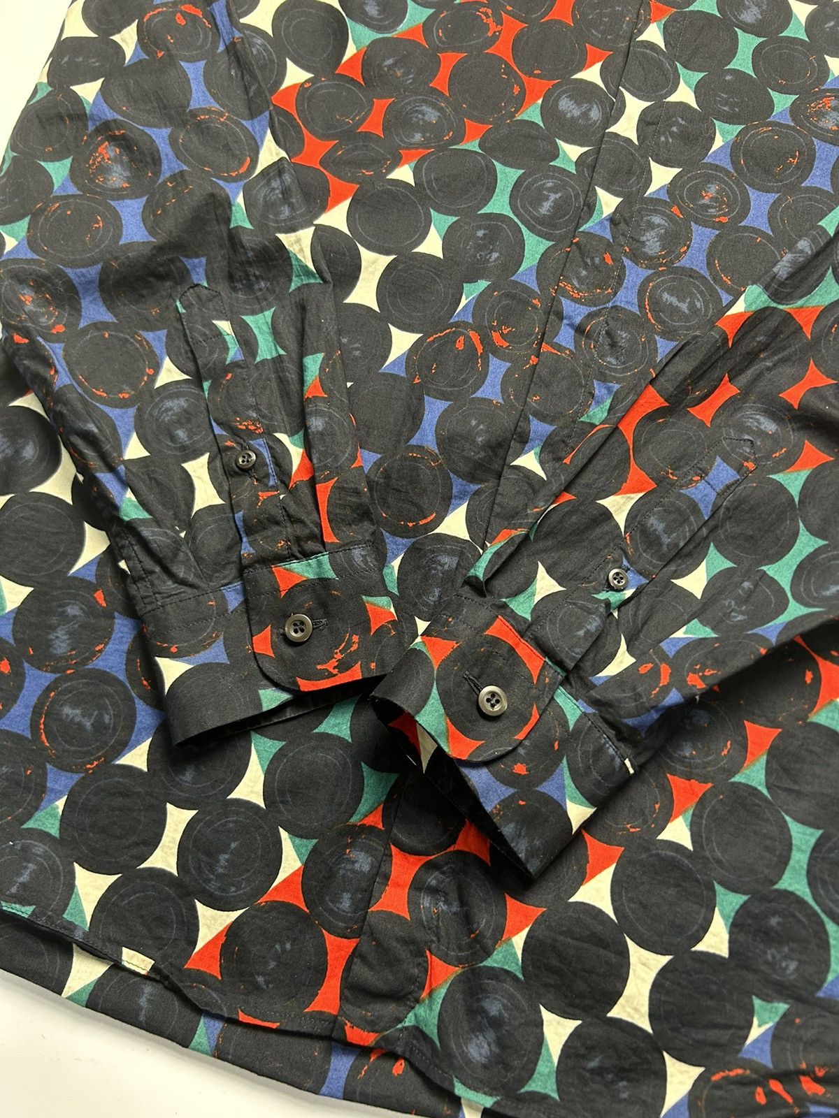 Prada Prada Geometric Print Shirt Button Up Size US M / EU 48-50 / 2 - 3 Thumbnail