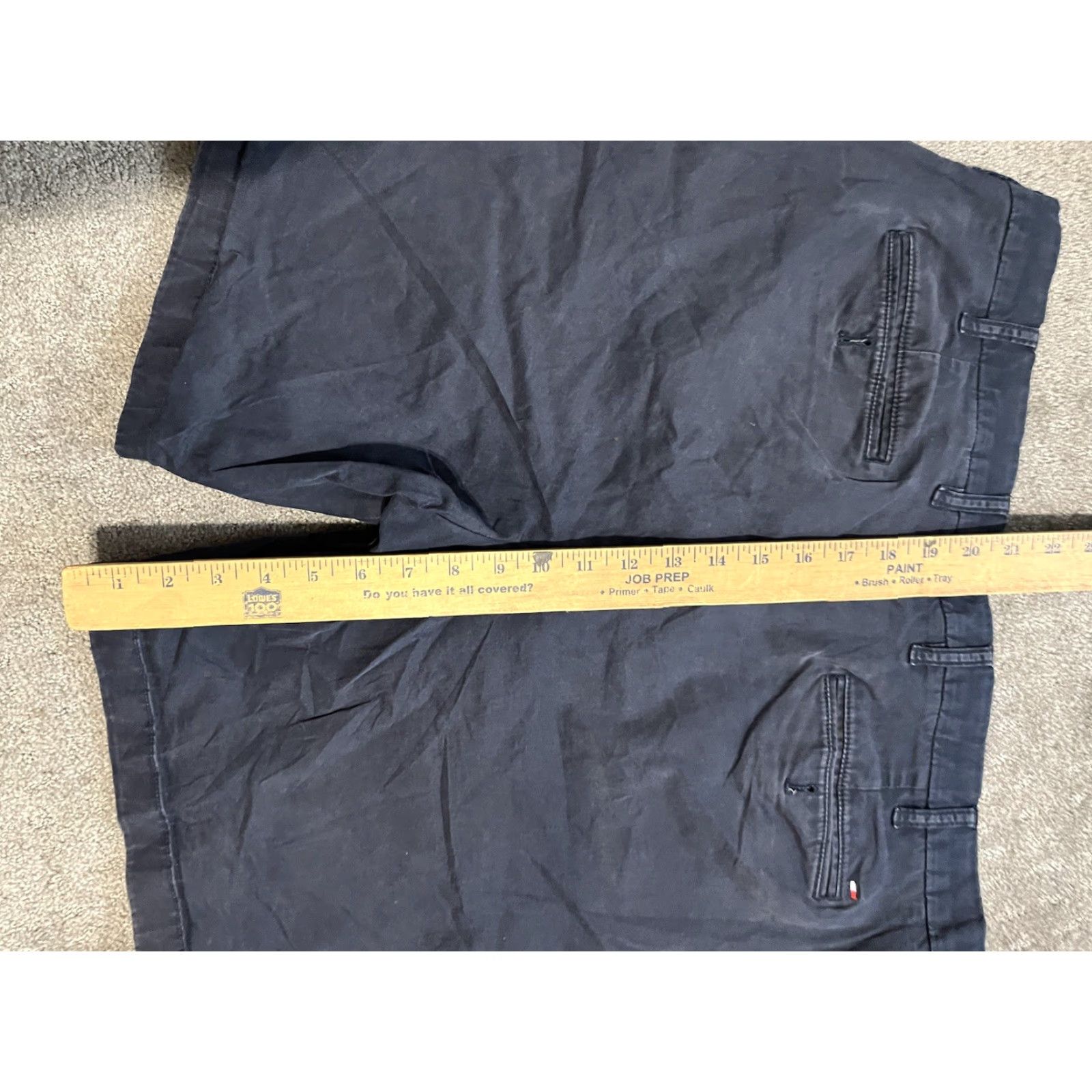 Tommy Hilfiger Tommy Hilfiger Shorts Mens 38 Blue Navy Flat Front Chino Cotton Short Size US 38 / EU 54 - 4 Thumbnail