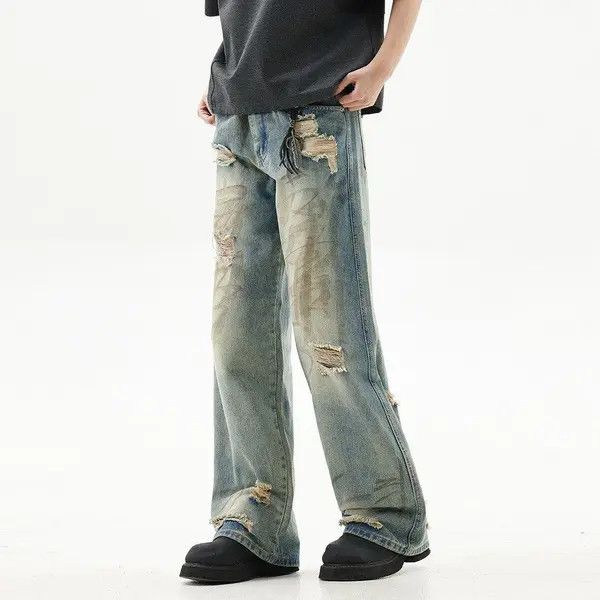 VIBE Distressed Blue Denim Jeans Size US 30 / EU 46 - 3 Thumbnail
