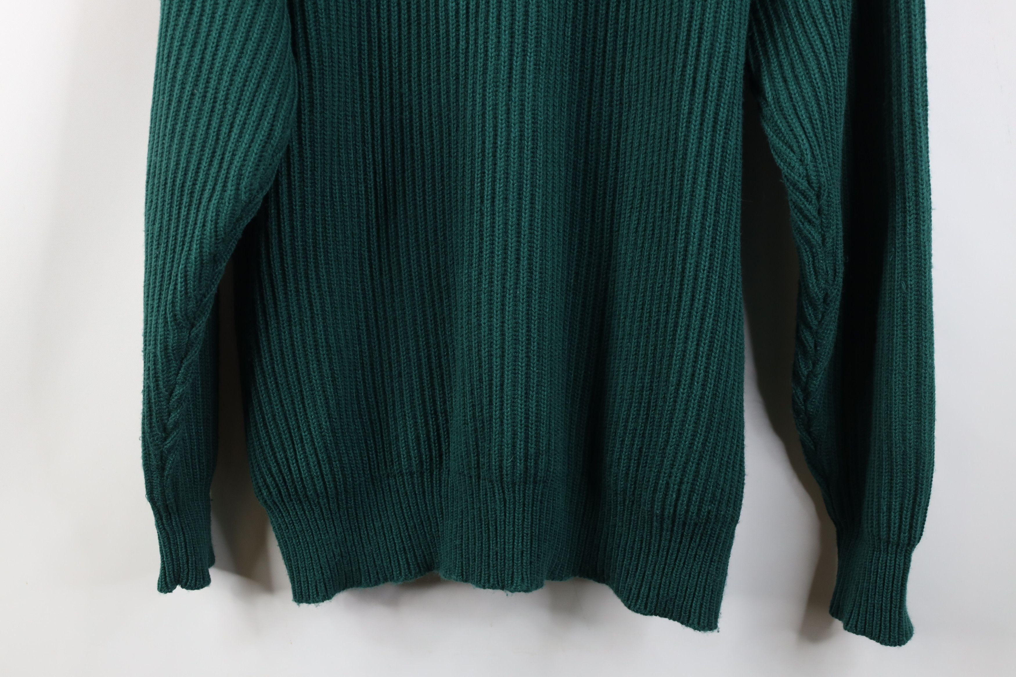 Vintage Vintage 90s Streetwear Heavy Chunky Ribbed Cardigan Sweater Size US M / EU 48-50 / 2 - 11 Thumbnail