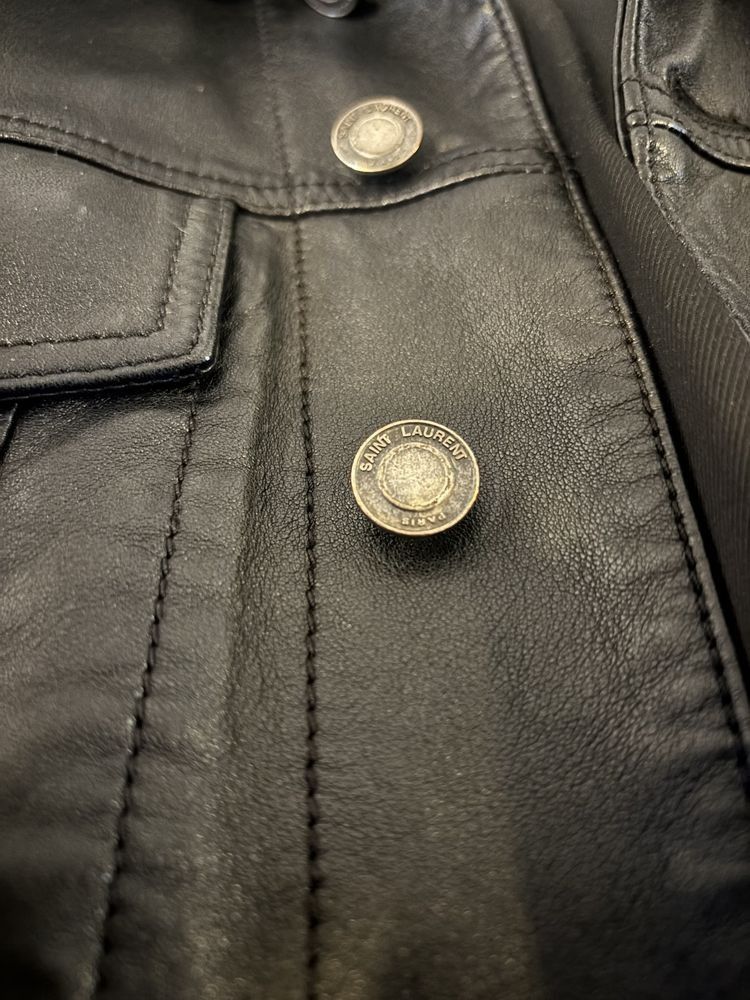 Saint Laurent Paris Leather Jacket Size US S / EU 44-46 / 1 - 4 Thumbnail