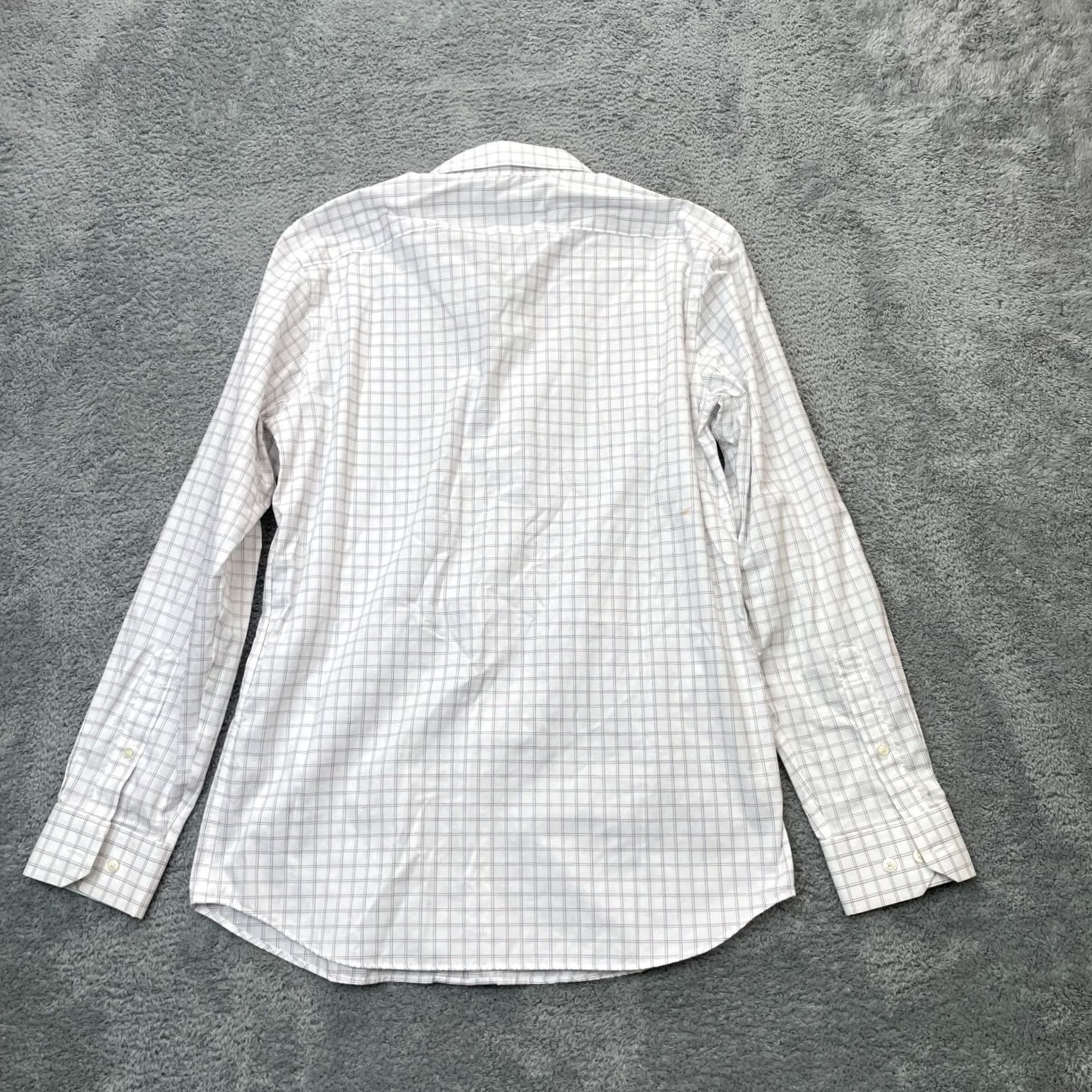 Banana Republic VINTAGE Banana Republic Shirt Mens Medium White Plaid Non Iron Standard Fit Button Up Size US M / EU 48-50 / 2 - 2 Thumbnail