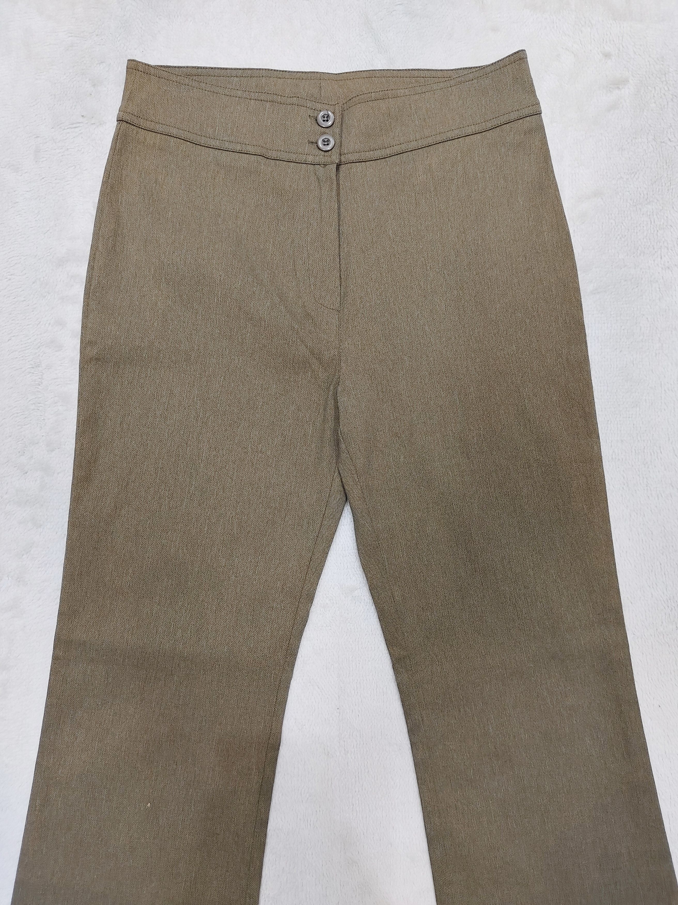 Vintage 90s Ghole- "Sylvia" Minimal French Design Straight Pants Size 28" / US 6 / IT 42 - 2 Thumbnail