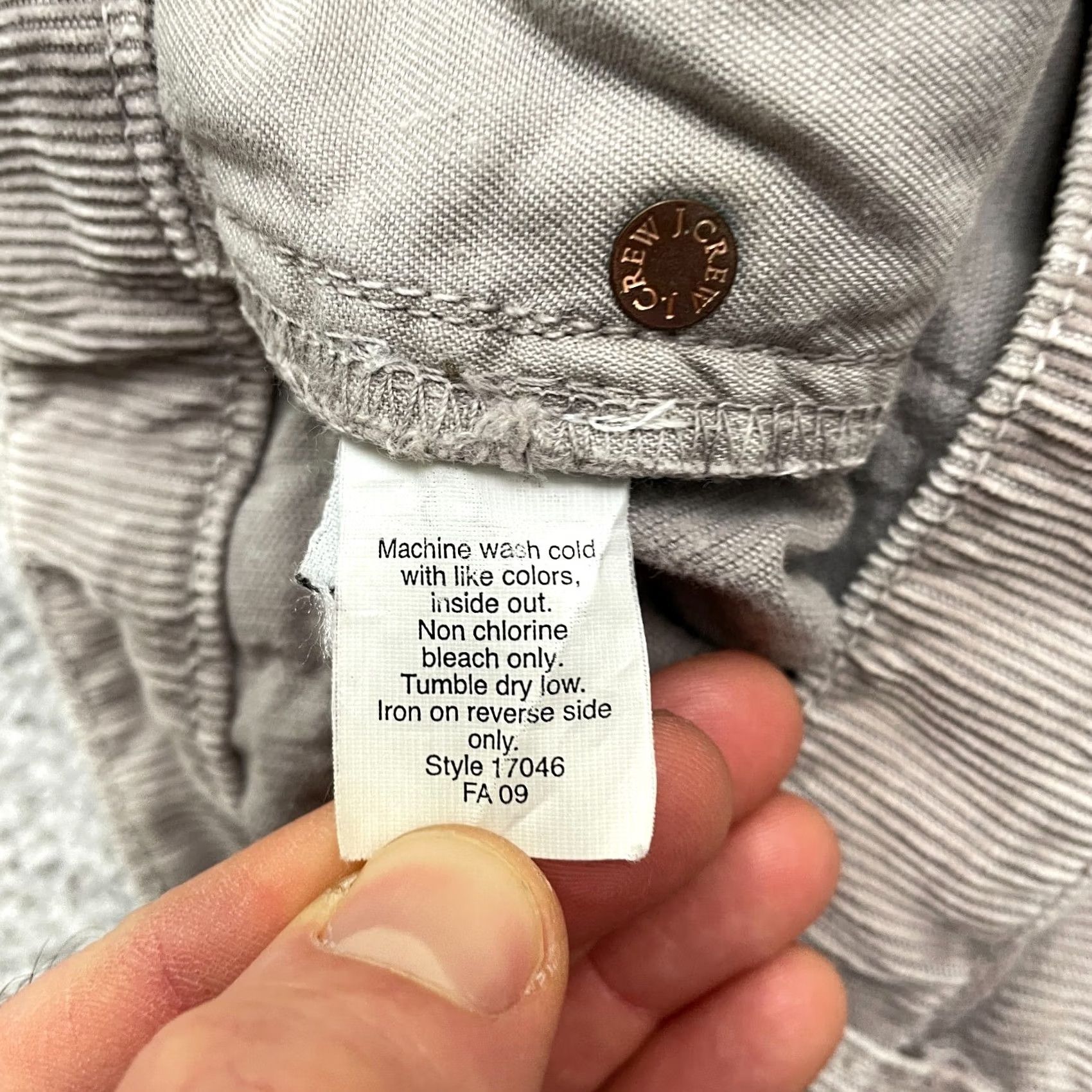 J.Crew J.Crew Vintage Matchstick Corduroy Skinny Pants Womens 26R Brown Low Rise 30x32 Size 30" / US 8 / IT 44 - 6 Thumbnail
