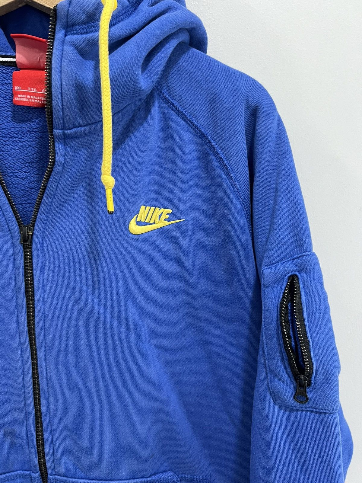 Nike Vintage Y2K Nike Hoodie sweater zip up swoosh check xxl Size US XXL / EU 58 / 5 - 7 Thumbnail