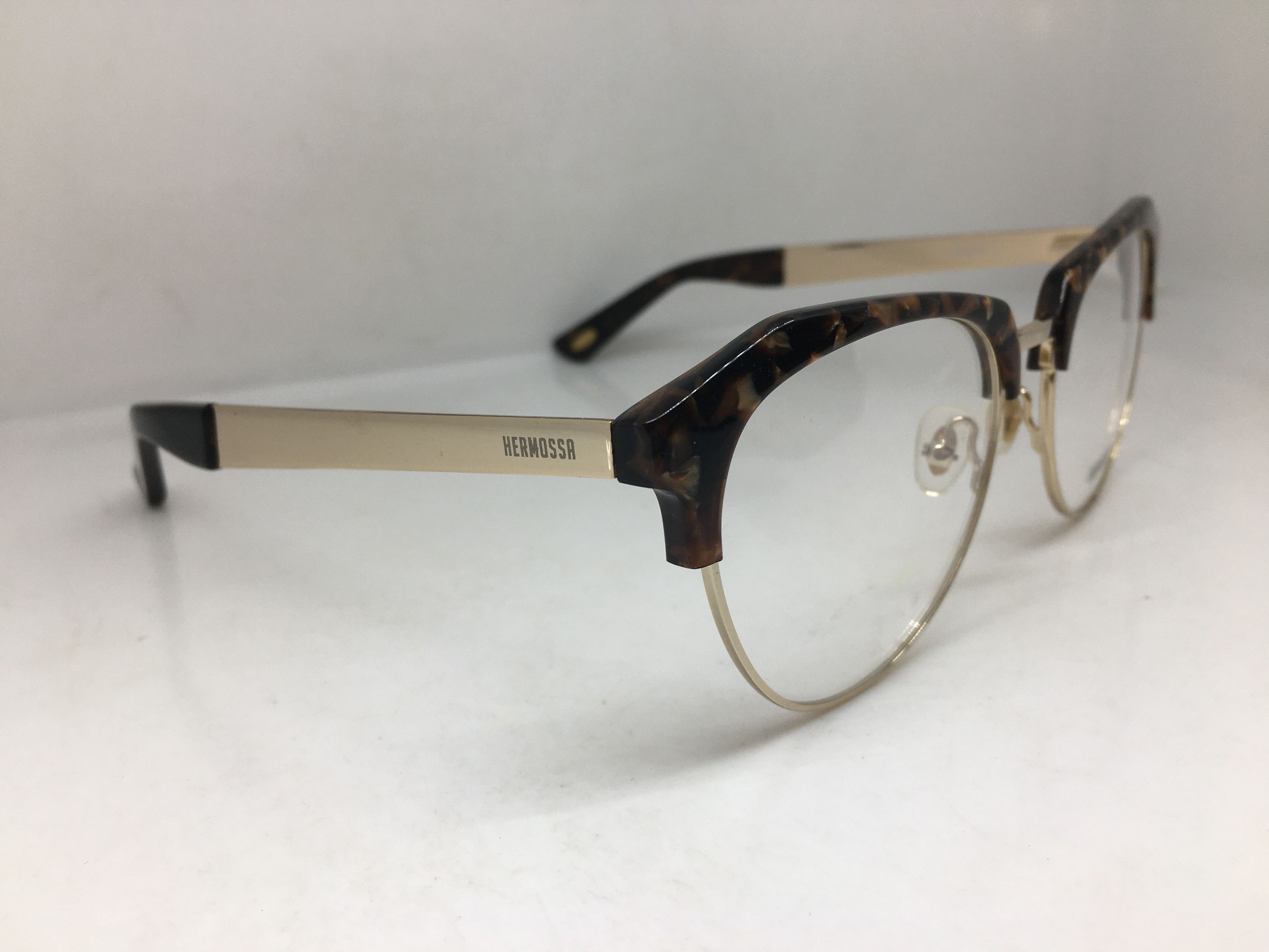 Other Hermossa Malcolm X Tortoise Gold Eyeglasses Frame Size ONE SIZE - 2 Thumbnail