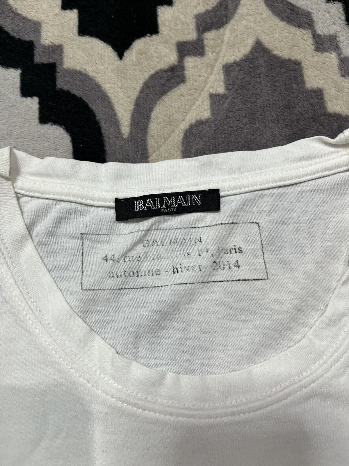 Balmain Aw14 Decarnin double head zebra graphic tshirt Size US XS / EU 42 / 0 - 3 Thumbnail
