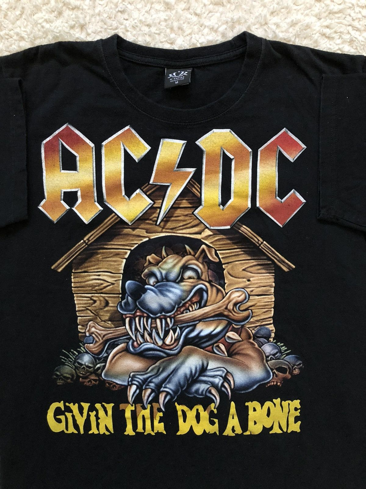 AC/DC × Vintage Tshirt AC/DC Givin The Dog A Bone Vintage Size US M / EU 48-50 / 2 - 2 Thumbnail
