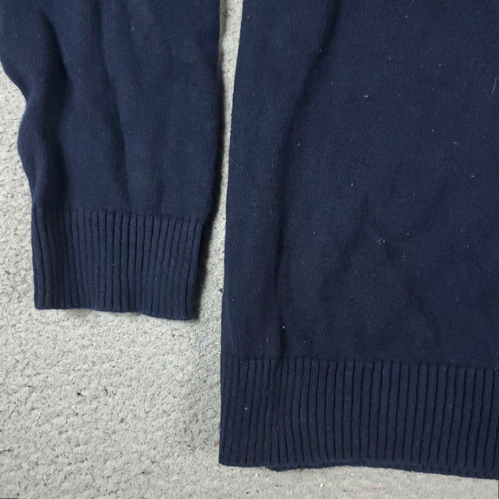 Nautica Nautica Mens Large Blue 1/4 Zip Up Pullover Sweater Casual Knit Top Long Sleeve Size US L / EU 52-54 / 3 - 3 Thumbnail