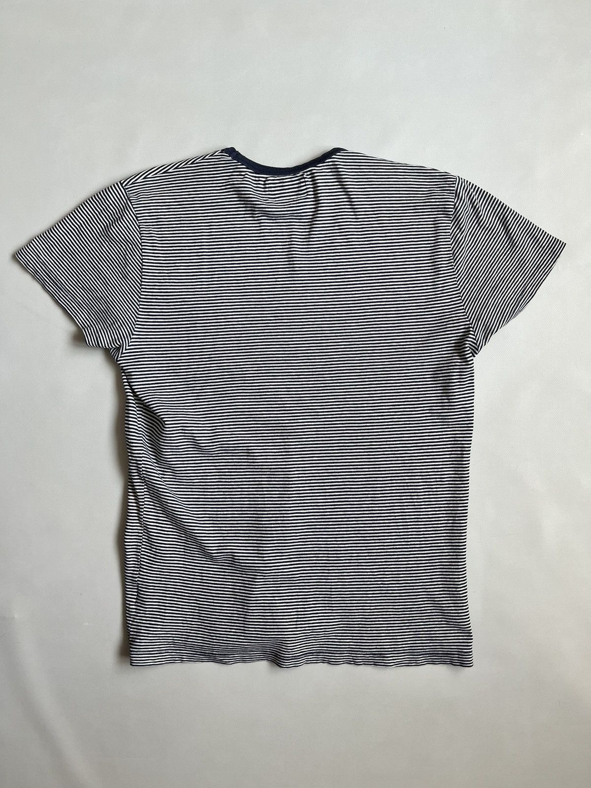 Officine Generale Officine Generale Women Blue & White Short Sleeve Striped Size M / US 6-8 / IT 42-44 - 9 Thumbnail