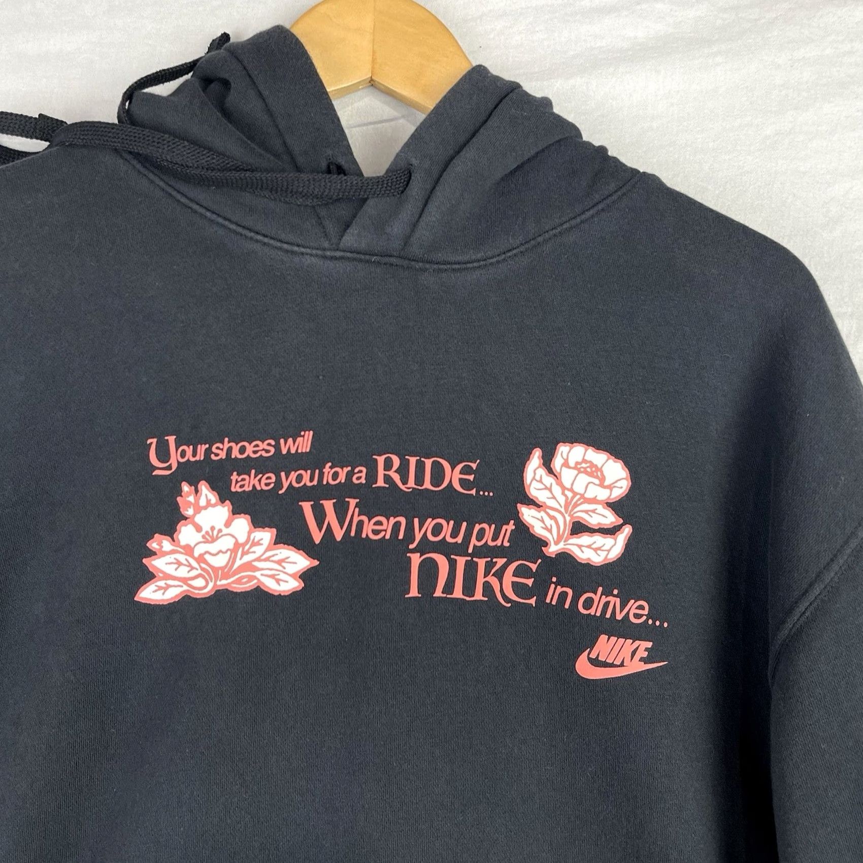 Nike VINTAGE Nike Sweatshirt Mens XL Black Sportswear Hoodie Open Concept DX1069-010 Size US XL / EU 56 / 4 - 6 Thumbnail