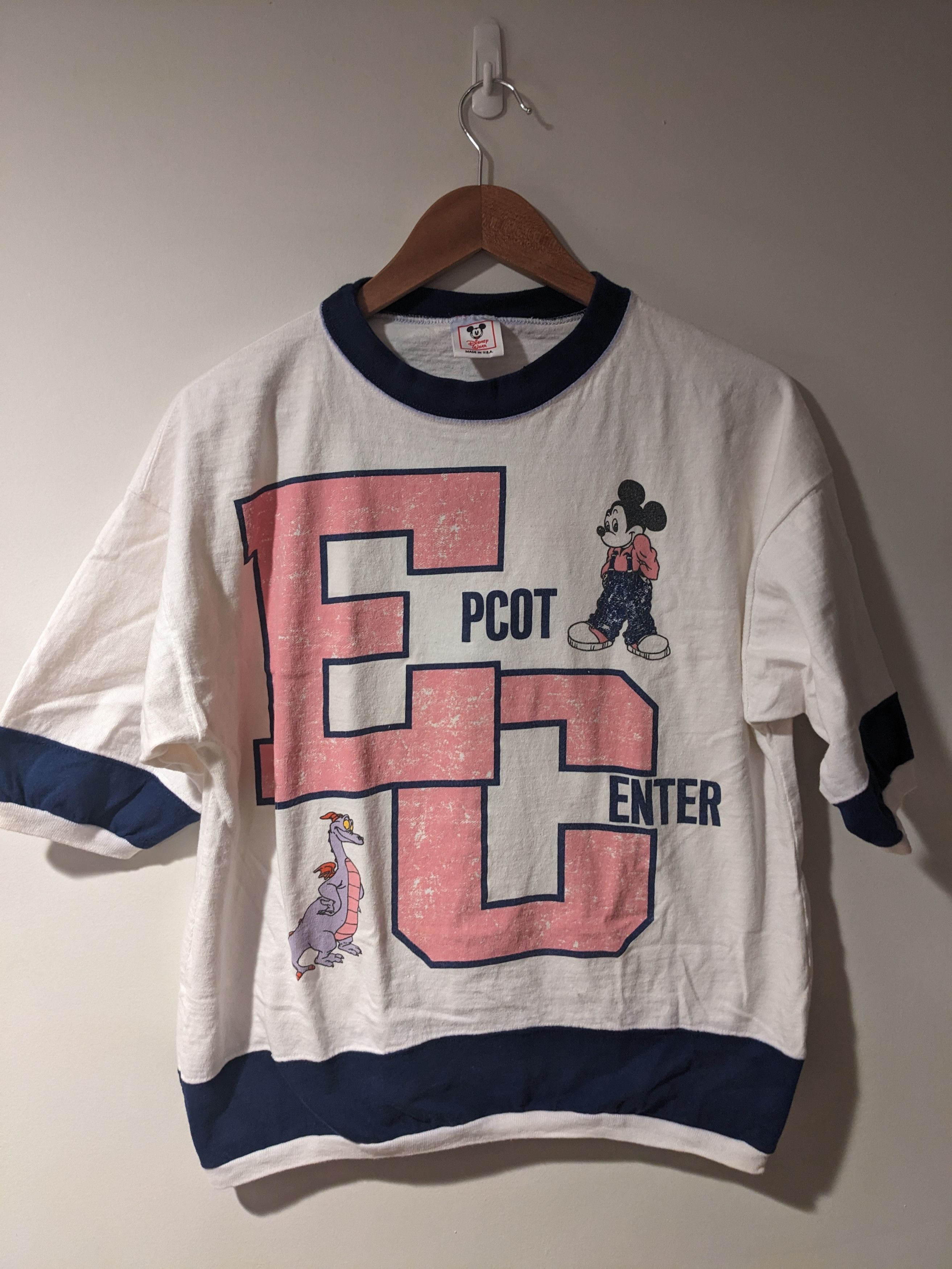 Disney × Vintage Vintage 1982 Epcot Center Disney Mickey Figment T-Shirt Size US L / EU 52-54 / 3 - 1 Thumbnail