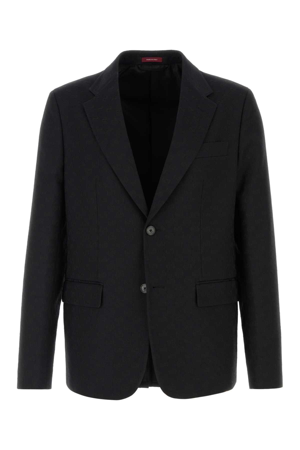 Gucci Black Cotton Blend Blazer Size US XL / EU 56 / 4 - 1 Thumbnail