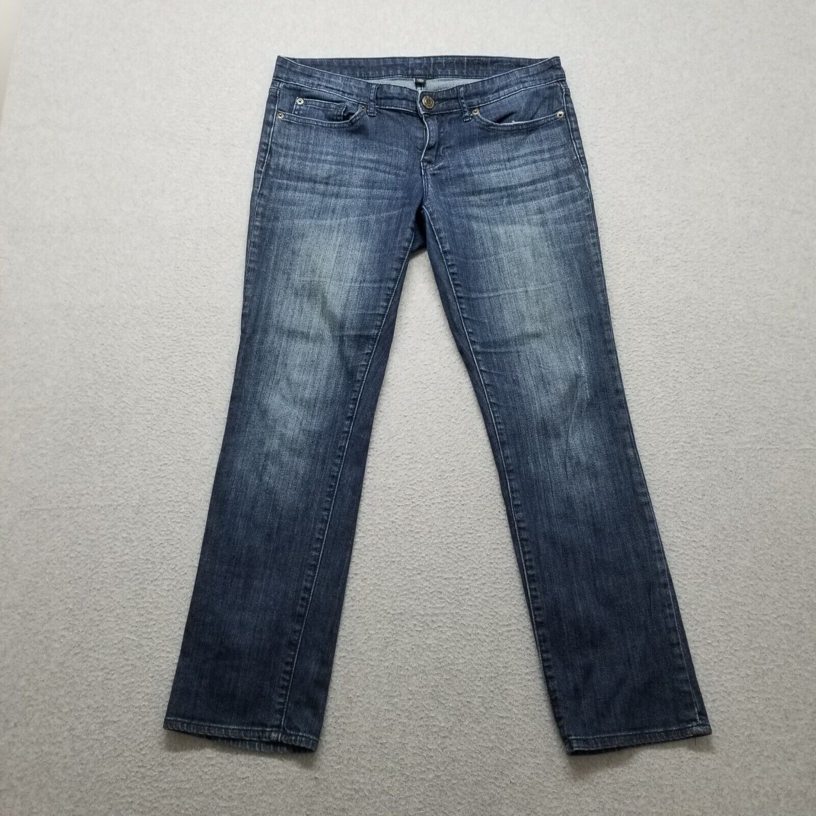 Gap Gap Jeans Womens 8 Blue Denim Straight 32x29 Stretch Zip Fly Size 30" / US 8 / IT 44 - 1 Thumbnail