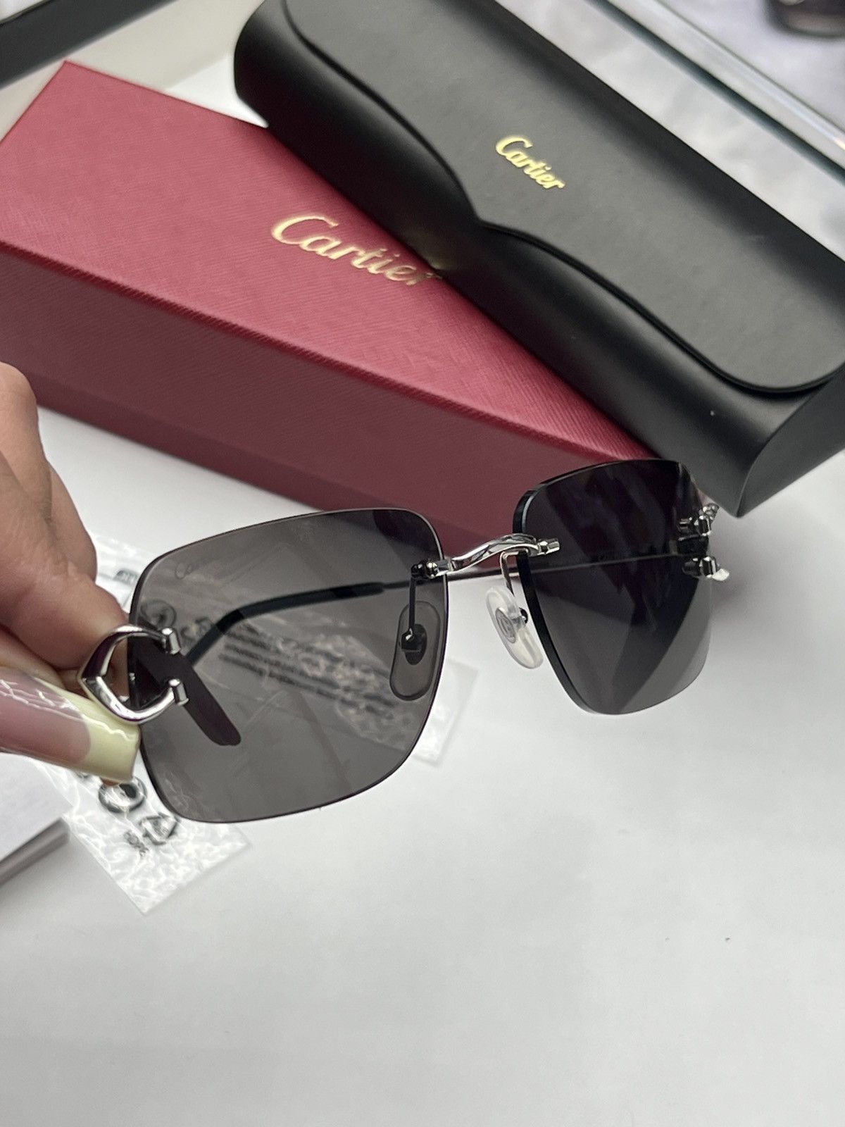 Cartier Cartier Rimless Wires Sunglasses Size ONE SIZE - 5 Thumbnail