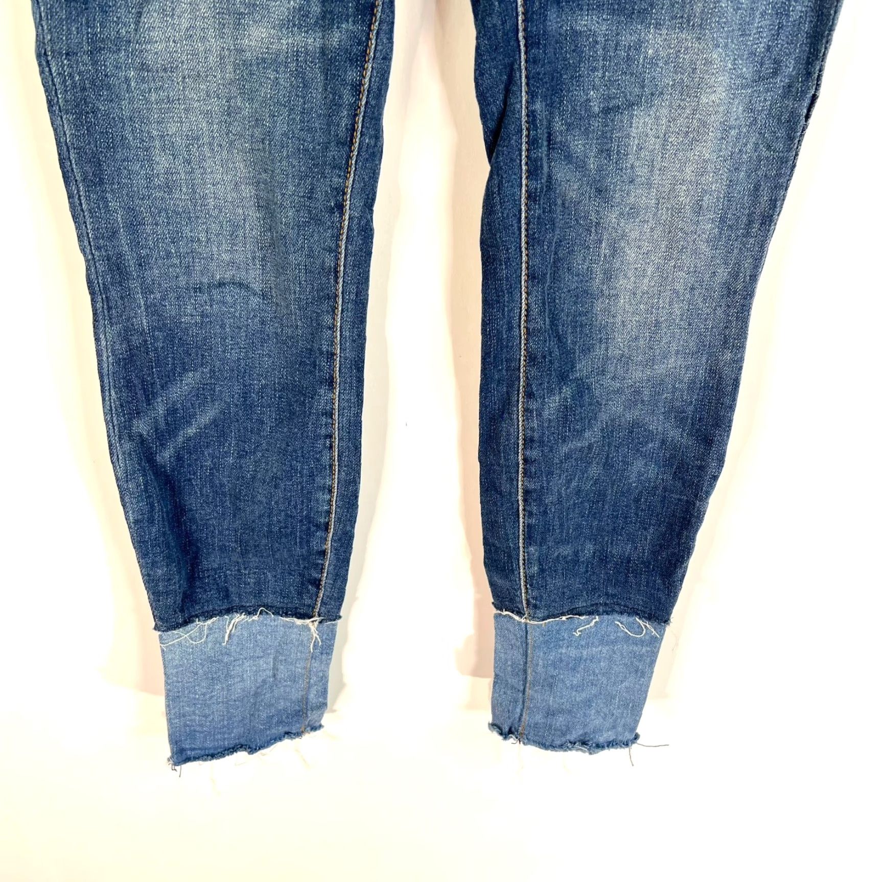 Vintage VINTAGE Anthropology Pilcro & The Letterpress Skinny Jeans Women's 25 Ankle Blue 26X28 Size 42" / US 20 - 4 Thumbnail