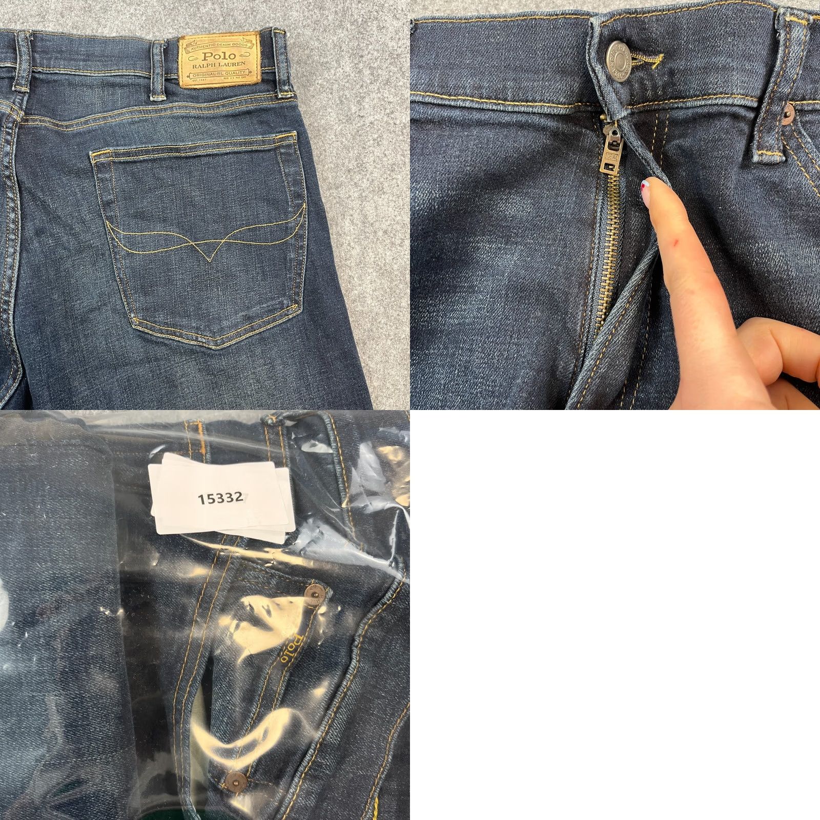 Polo Ralph Lauren Polo Ralph Lauren Jeans Slim Tapered 38 32 Dark Wash Blue Stretch Zip Fly Junior? No, adult. Size US M / EU 48-50 / 2 - 9 Thumbnail