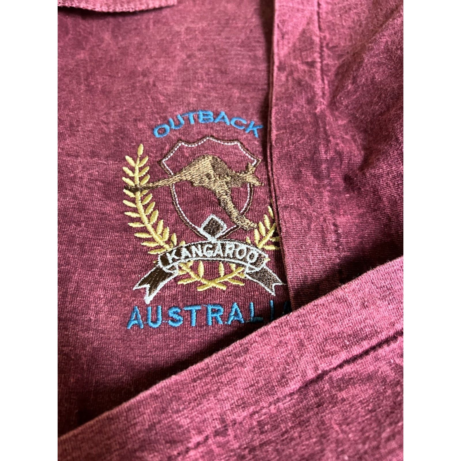 Vintage VINTAGE Churinga Polo Shirt Red XL Mens Kangaroo Outback Australia Tourism Short Sleeve Collared Size US XL / EU 56 / 4 - 3 Thumbnail