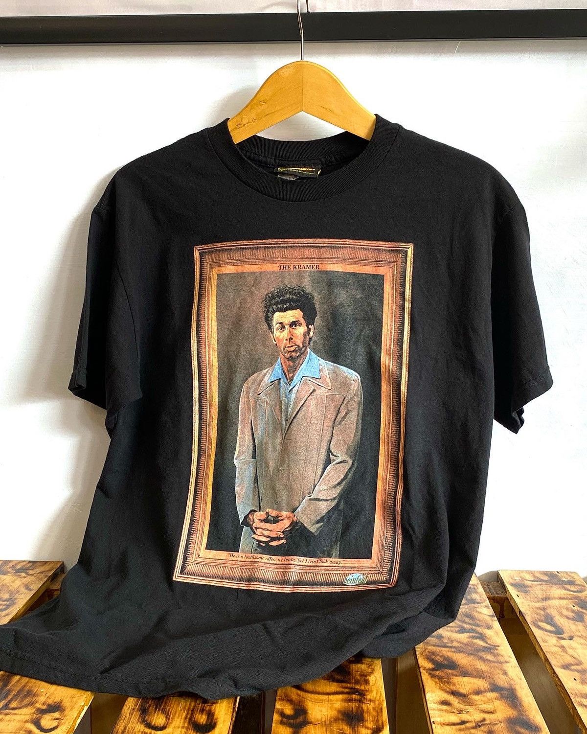 image of Art x Seinfeld The Kramer Tshirt ..... in Black, Men's (Size Medium)