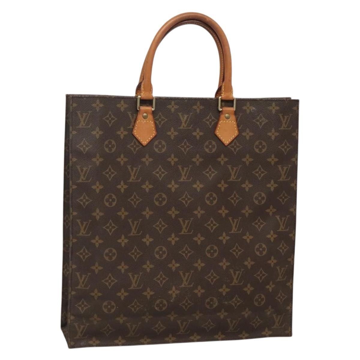 Louis Vuitton LOUIS VUITTON Monogram Sac Plat Hand Bag M51140 Size ONE SIZE - 1 Thumbnail