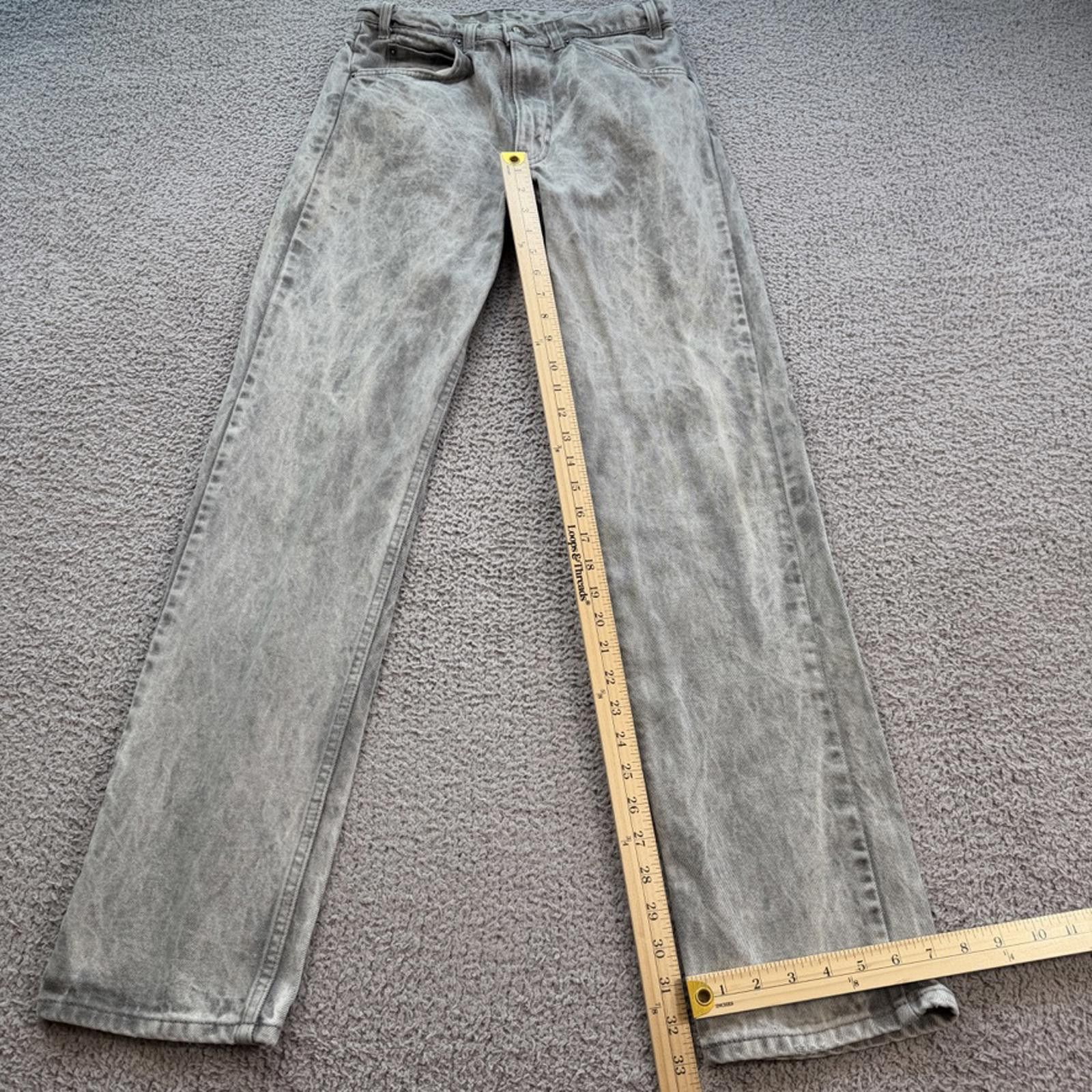Levi's Vintage 90s Levis 501 Jeans Gray Acid Wash Denim 32x34 USA Size US 32 / EU 48 - 5 Thumbnail