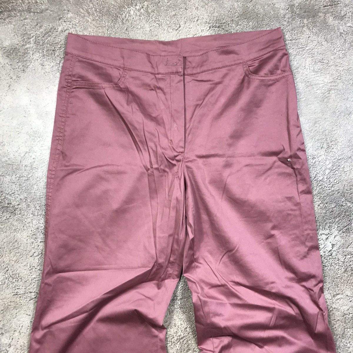 Vintage Vintage Y2K Baggy Wide Leg Chino Pants Streetwear Pink 35 Size 35" - 2 Thumbnail