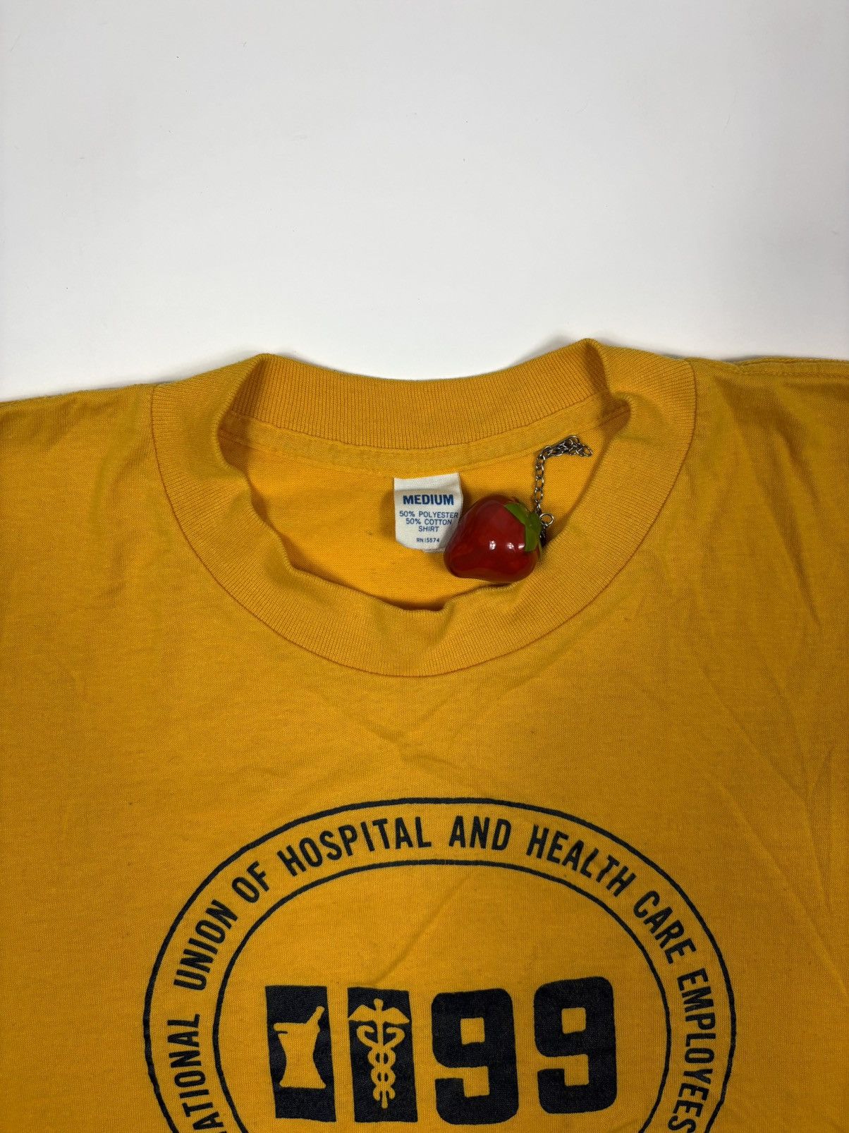 Vintage 1970s True Vintage Hospital Shirt” – Yellow – Size M/L Size US M / EU 48-50 / 2 - 2 Thumbnail