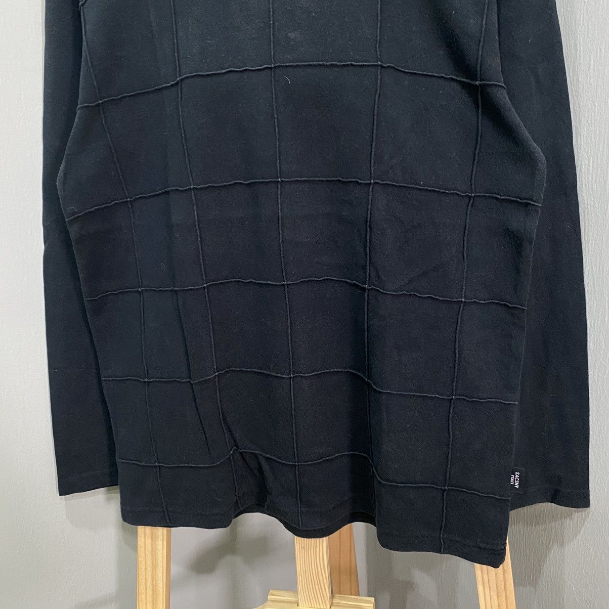 Yohji Yamamoto Vintage Sacsny Y'Saccs by Yohji Yamamoto Grid Long Sleeve Size US M / EU 48-50 / 2 - 4 Thumbnail