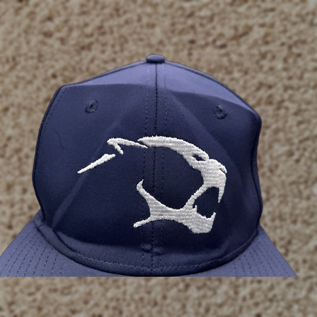 Cougar The Game Hat Cap Fitted Adult Medium Blue White Polyester Spandex Sports Size ONE SIZE - 1 Thumbnail
