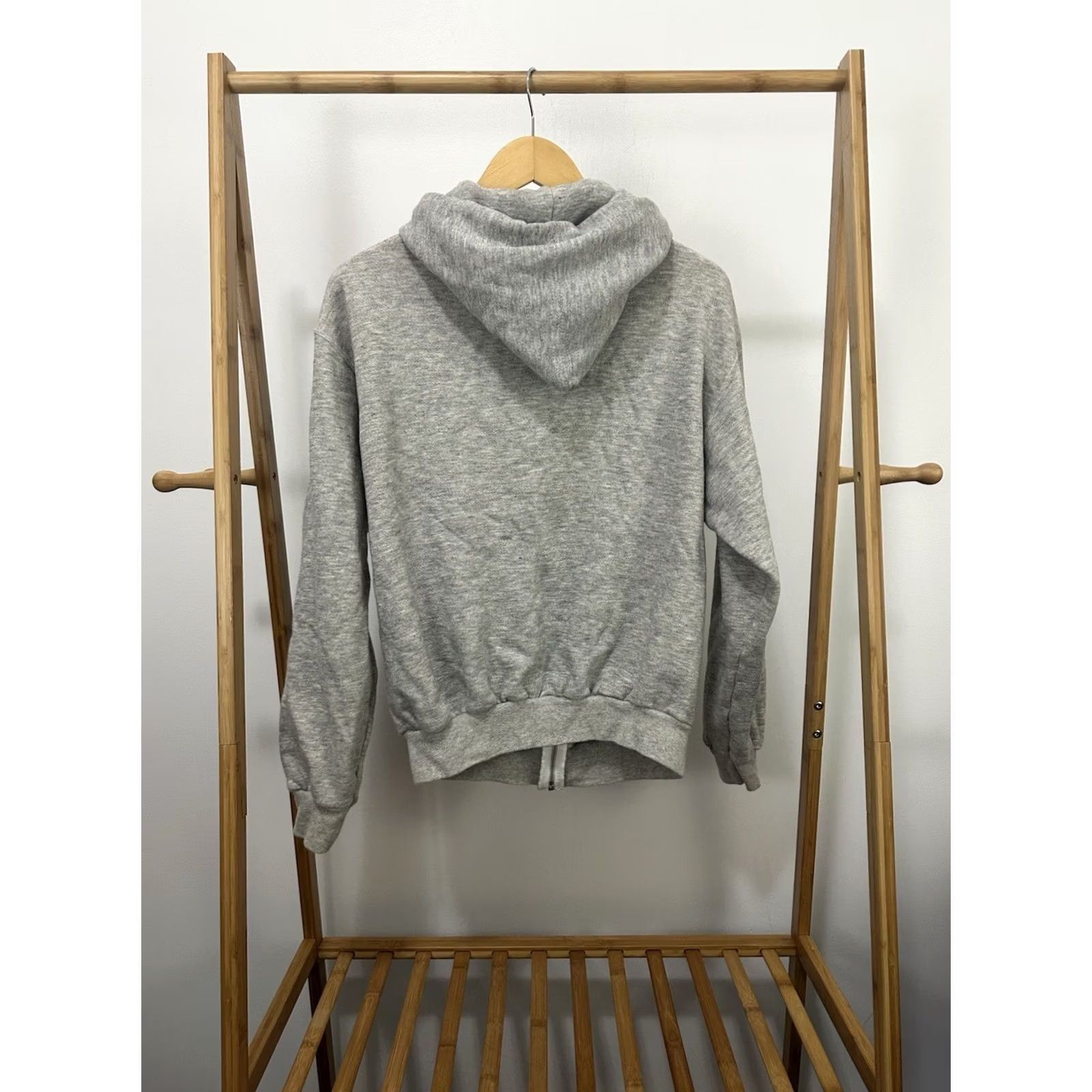 Hanes VTG Hanes Full Zip Hoodie Mens L Gray 80s Tri-Blend Rayon Heather Sweatshirt Zip Front Hoodie Size US L / EU 52-54 / 3 - 2 Thumbnail