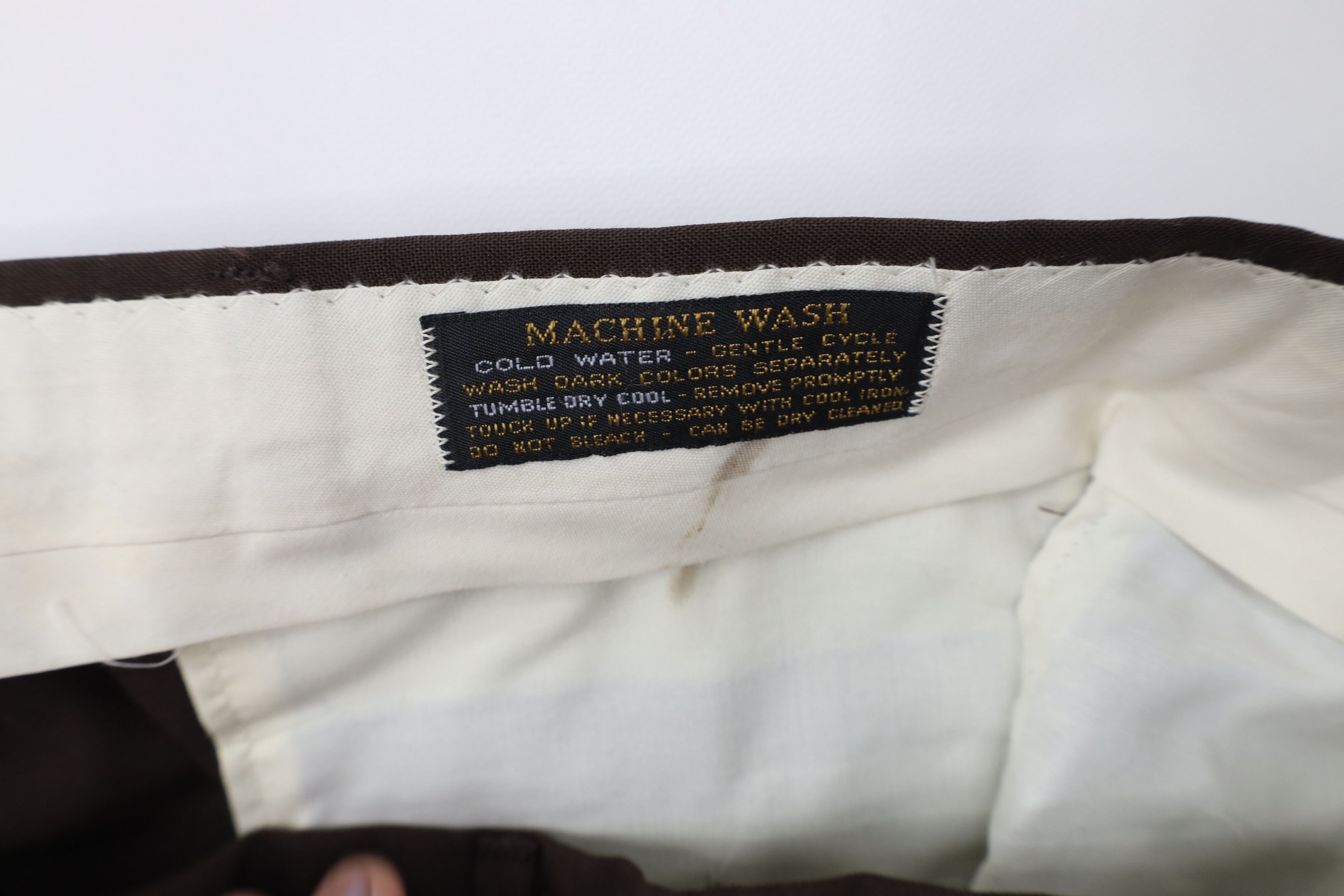 Vintage Vintage 70s Streetwear Wide Leg Chino Pants Brown USA Size US 36 / EU 52 - 9 Thumbnail