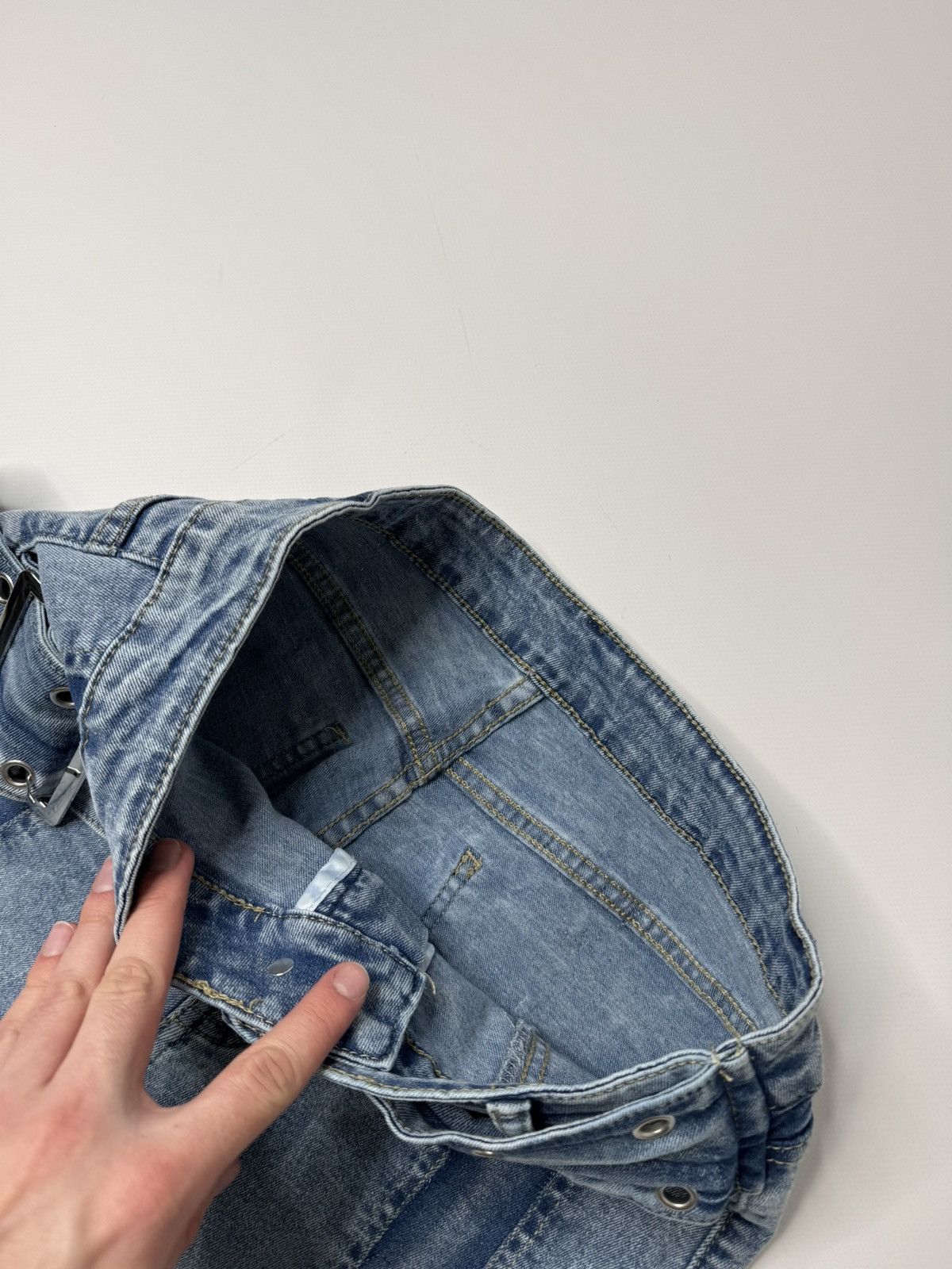If Six Was Nine Vintage avant garde flared bootcut jeans belt if6was9 lgb Size 28" / US 6 / IT 42 - 4 Thumbnail