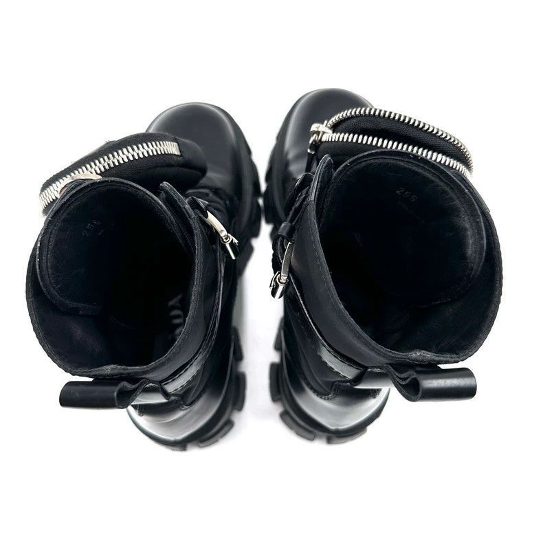 Prada Prada Monolith Black Chunky Ankle Boots-2506 Size US 9.5 / IT 39.5 - 6 Thumbnail