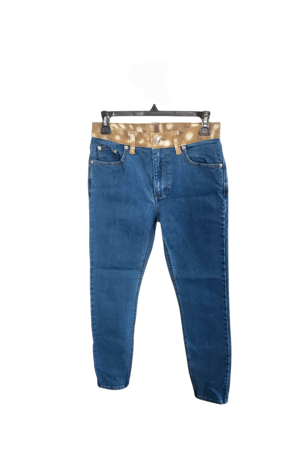 Burberry × Designer Burberry Bambi Ladies 26 Waisted Logo Patch Mid-rise Skinny Size 26" / US 2 / IT 38 - 1 Thumbnail