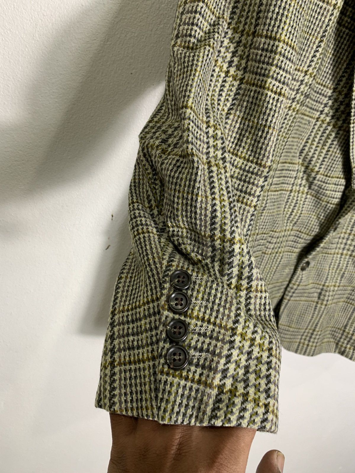 Vintage GIVENCHY PARIS TARTAN Blazer Jacket YABA STYLE Size US M / EU 48-50 / 2 - 6 Thumbnail