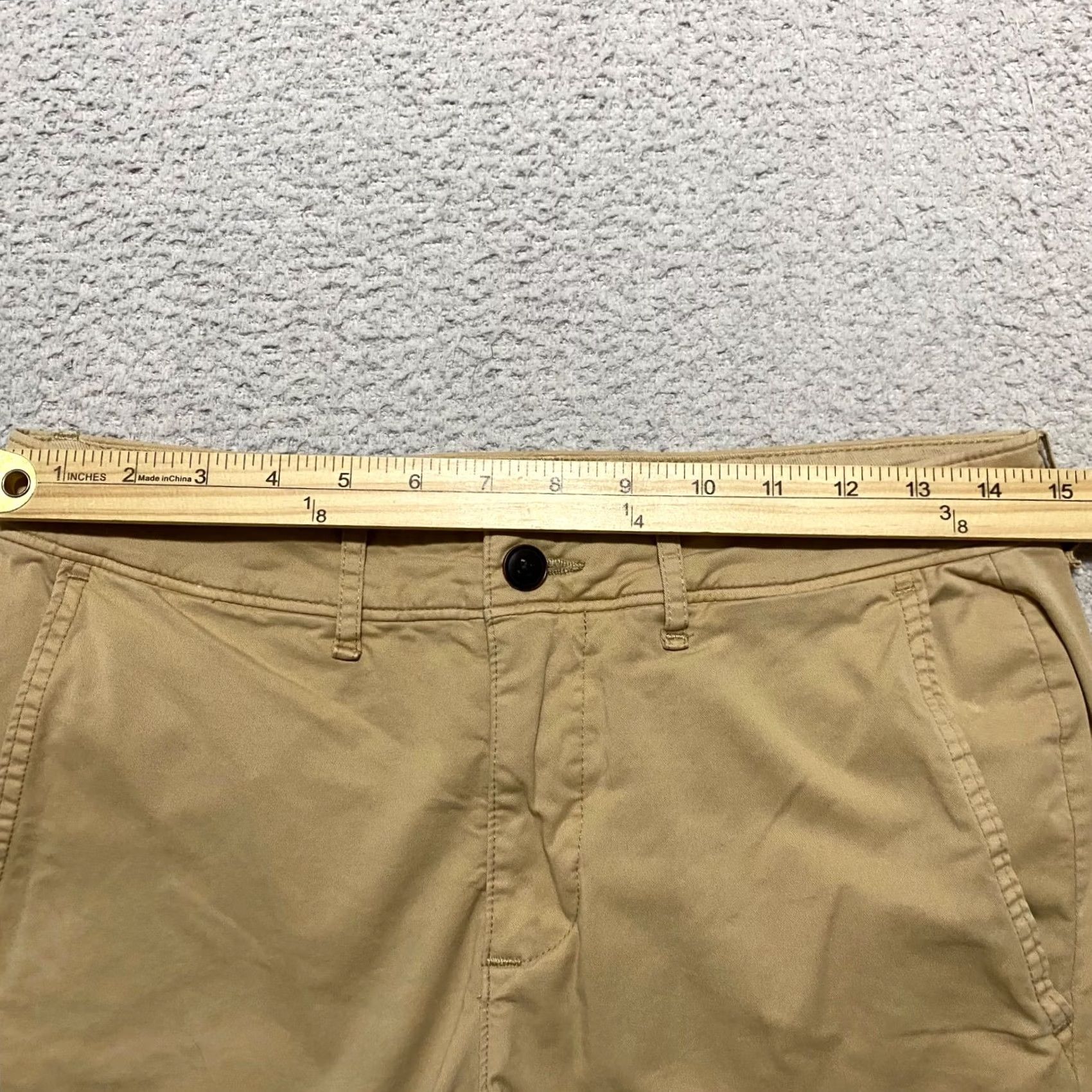 Abercrombie & Fitch Abercrombie & Fitch Shorts Mens sz 28 Beige Chino Inseam 8" Mid Rise Pockets Size US 28 / EU 44 - 7 Thumbnail