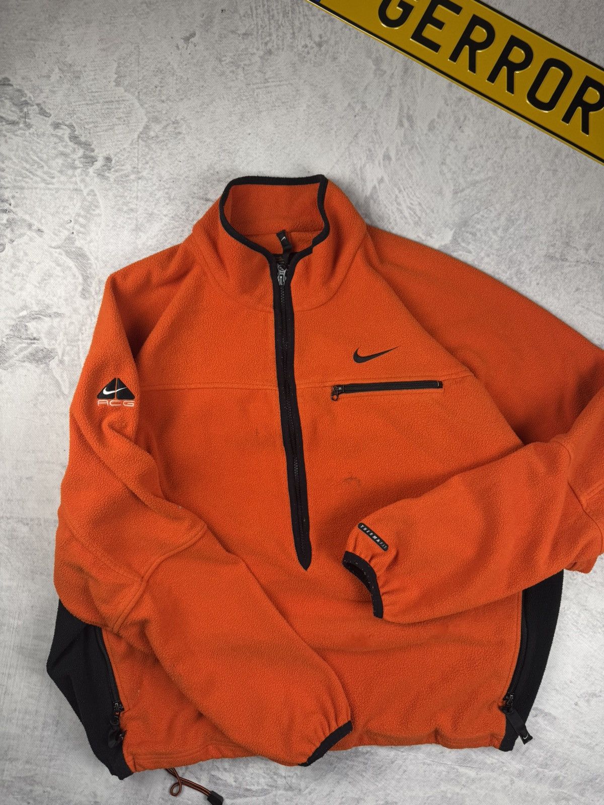 Nike × Nike ACG × Vintage NIKE ACG VINTAGE 1/3 ZIP BASIC LOGO OVERSIZE SWEATSHIRT Size US XL / EU 56 / 4 - 4 Thumbnail