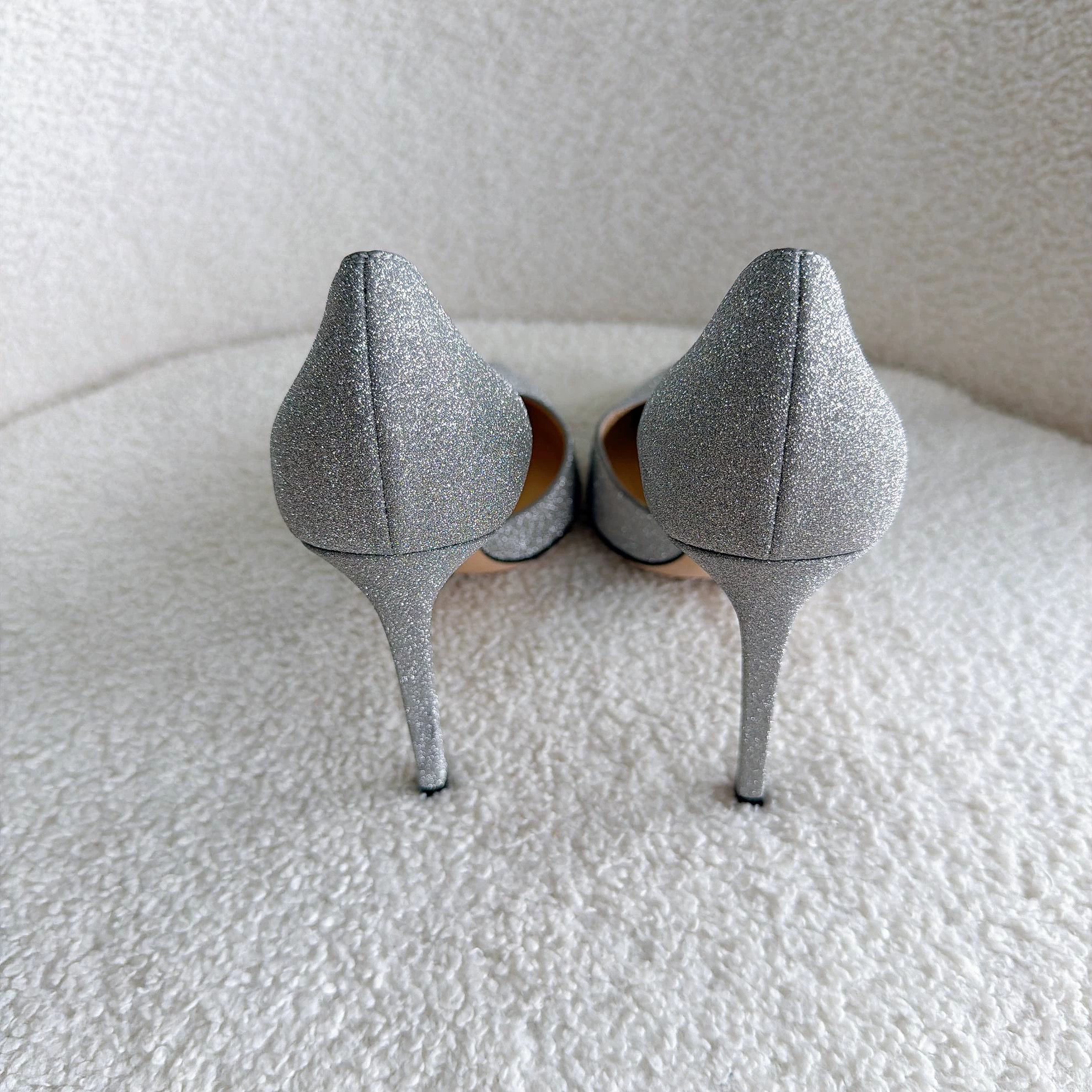 Jimmy Choo Jimmy Choo Silver Heels 38 8291 Size US 7.5 / IT 37.5 - 4 Thumbnail