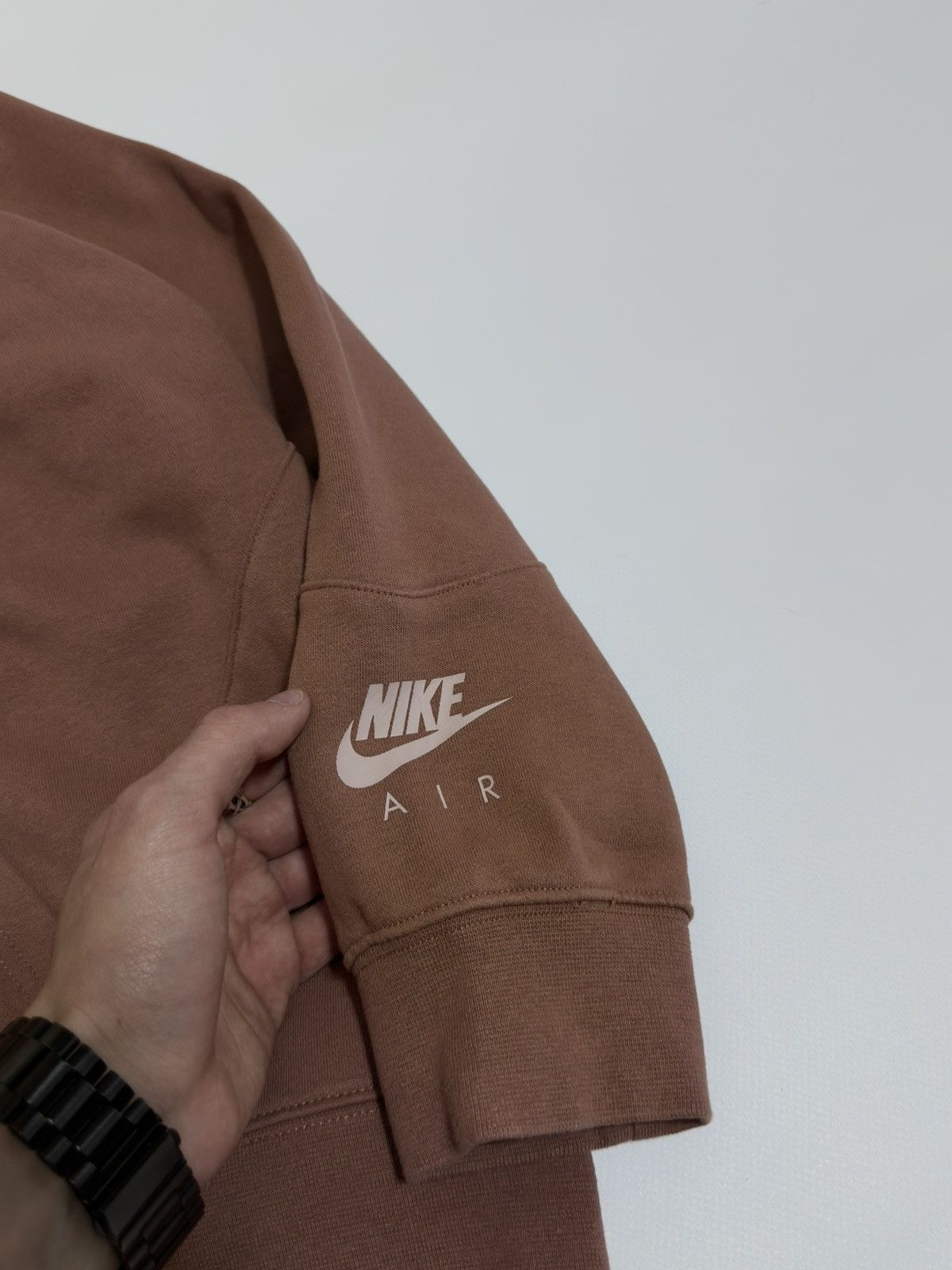 Nike Nike Air French Terry Mesh Panel Hoodie - Archaeo Brown Size US M / EU 48-50 / 2 - 3 Thumbnail