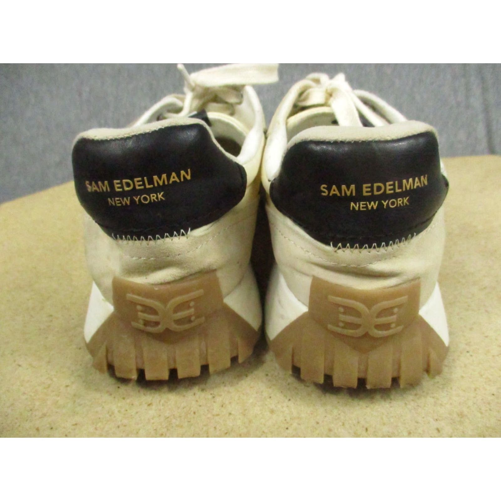 Sam Edelman Sam Edelman Layla Sneakers 9 M Casual Ivory Women's Shoes Suede Colorblock Athletic Sneaker M Womens Shoes Size US 9 / IT 39 - 3 Thumbnail