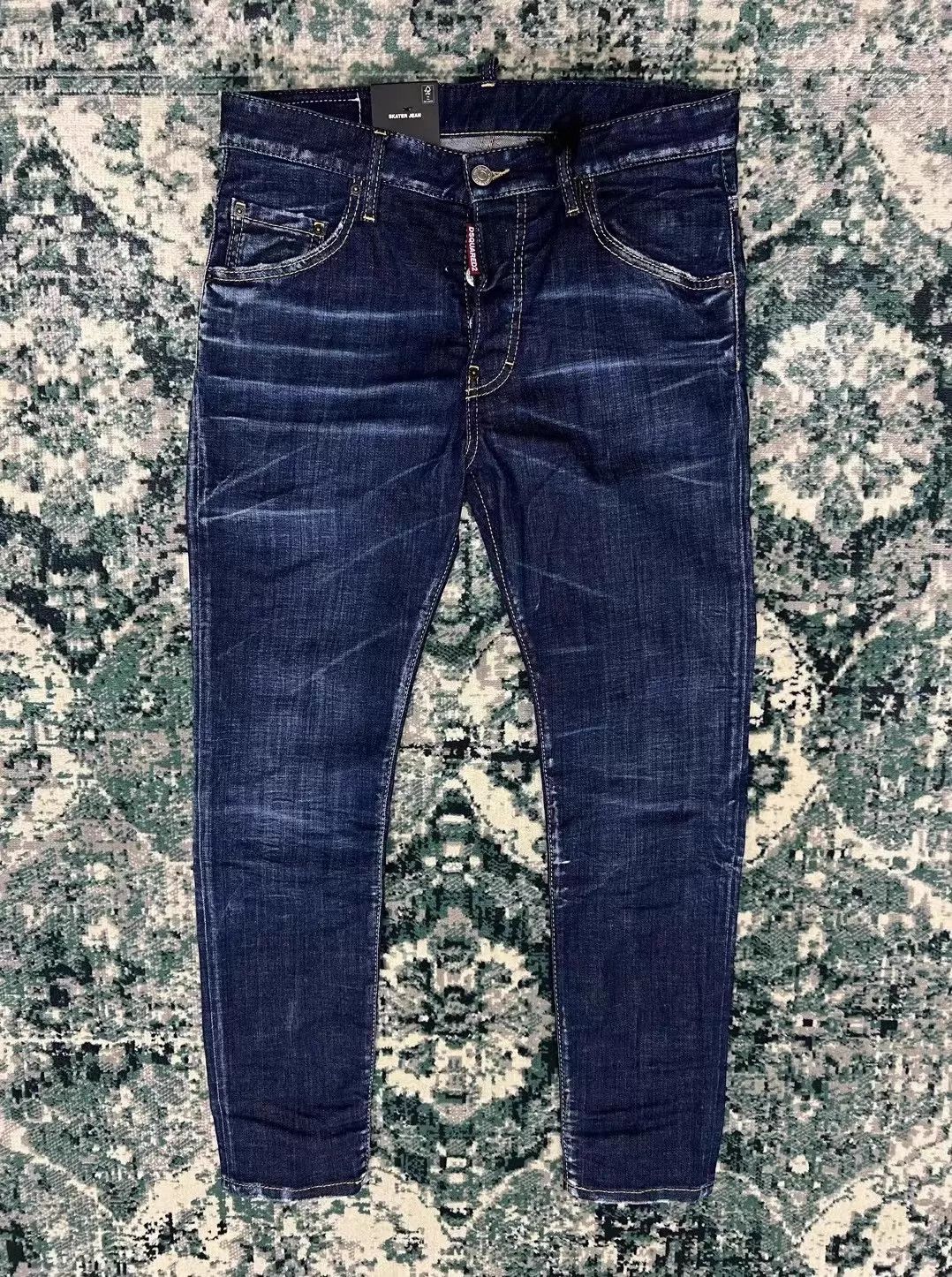 Dsquared2 Dsquared2 2023SS SKATER JEANS Dark Blue Washed Slim 9/10 Size US 30 / EU 46 - 1 Thumbnail