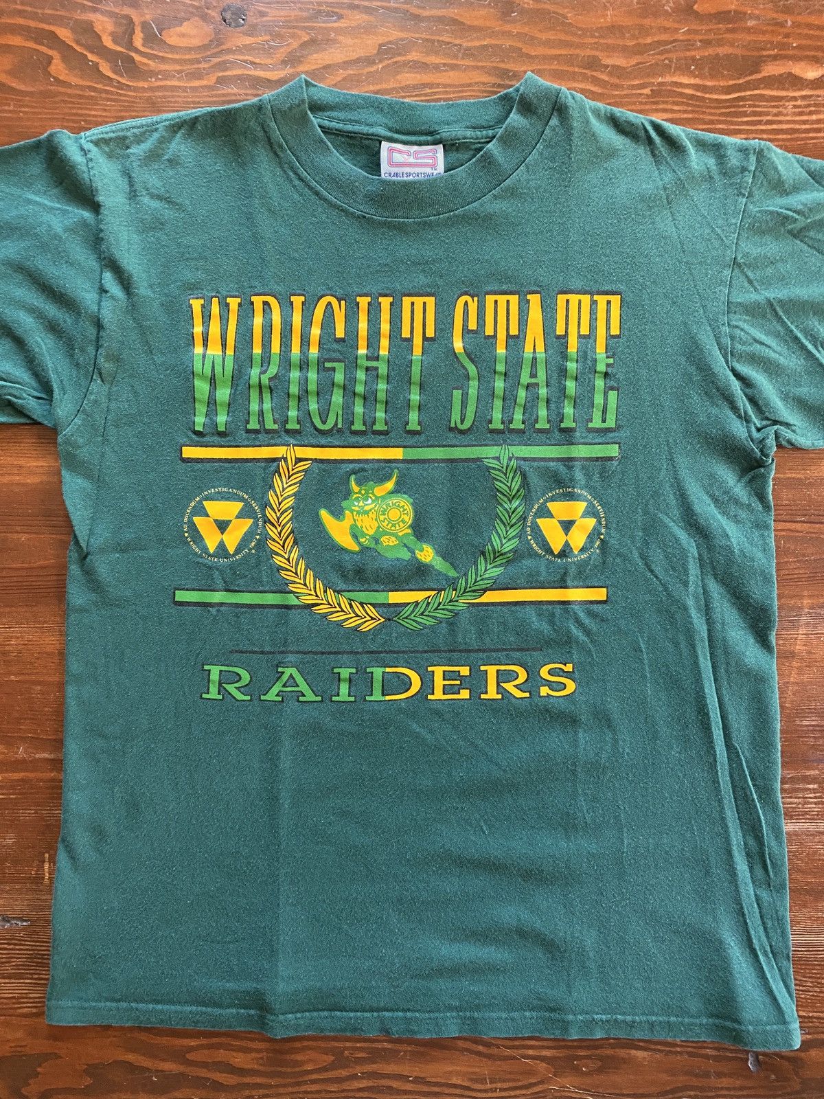 Other Vintage 90’s Wright State Raiders Single Stitch Sleeves Tee Size US L / EU 52-54 / 3 - 1 Thumbnail
