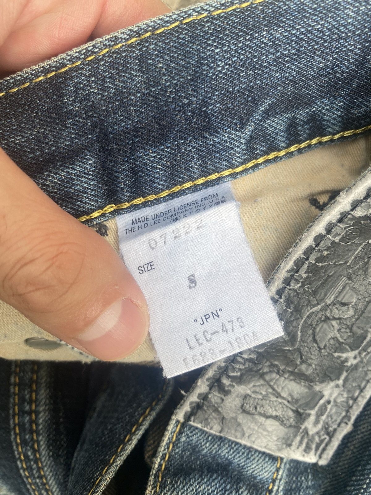 If Six Was Nine × Lee × Vintage Flare Jeans Lee Distressed Faded Bootcut Size US 31 - 24 Thumbnail