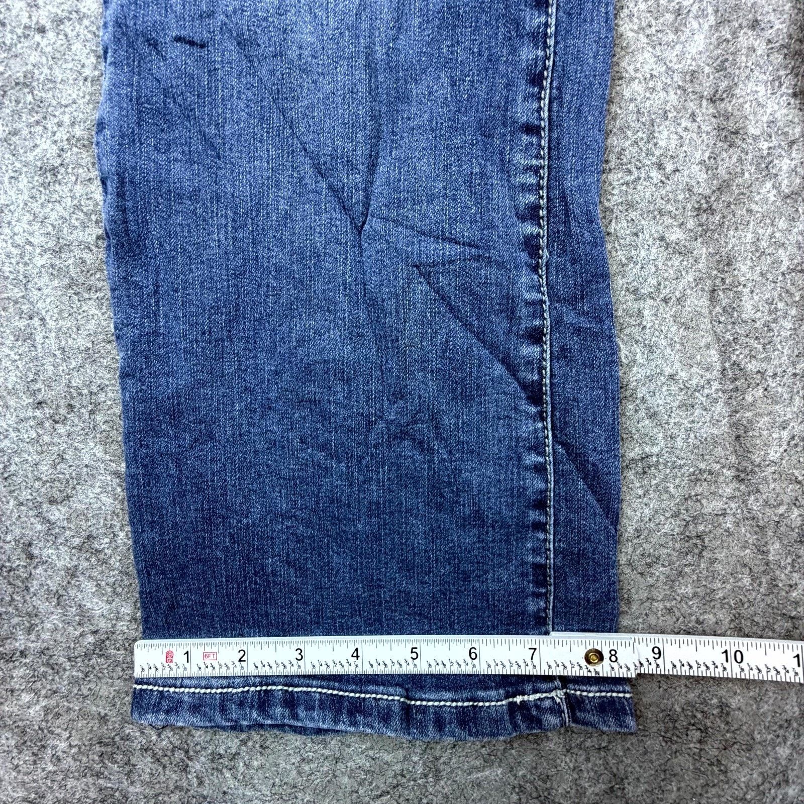 Earl Jeans Earl Jean Slim Bootcut Jeans Womens 12P Blue Y2K Embellished Size 34" / US 12 / IT 48 - 3 Thumbnail