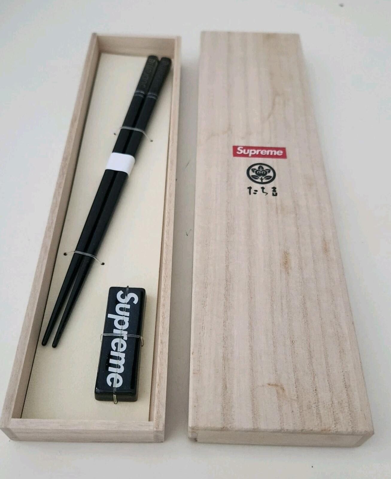 Supreme FW23 Supreme Chopsticks Set Black New Made In Japan | Grailed