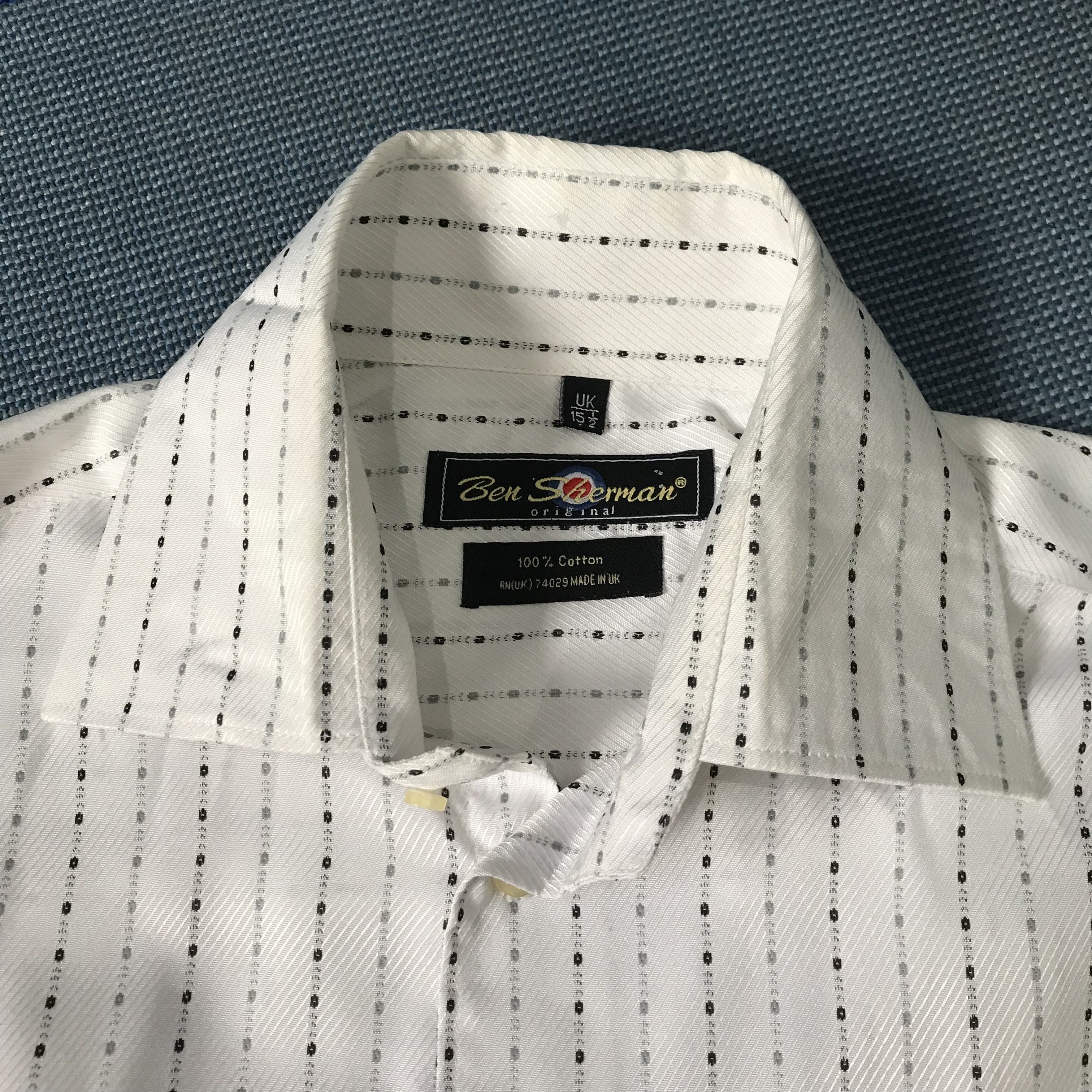 Ben Sherman Vintage Ben Sherman White dot stripe long sleeves shirt M Size US M / EU 48-50 / 2 - 4 Thumbnail