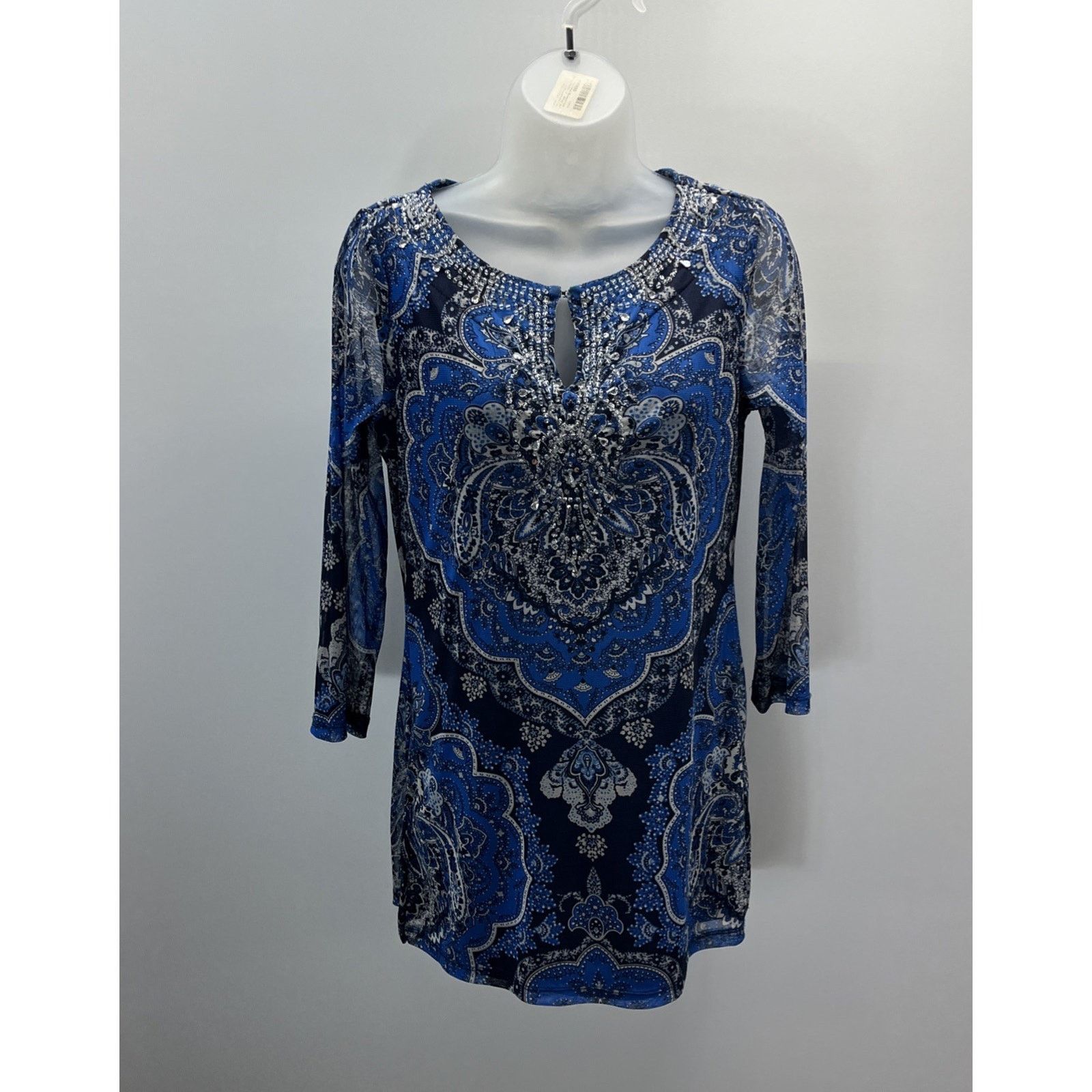 Other Inc International S Blouse Artsy Bohemian Romantic Paisley Size S / US 4 / IT 40 - 1 Thumbnail