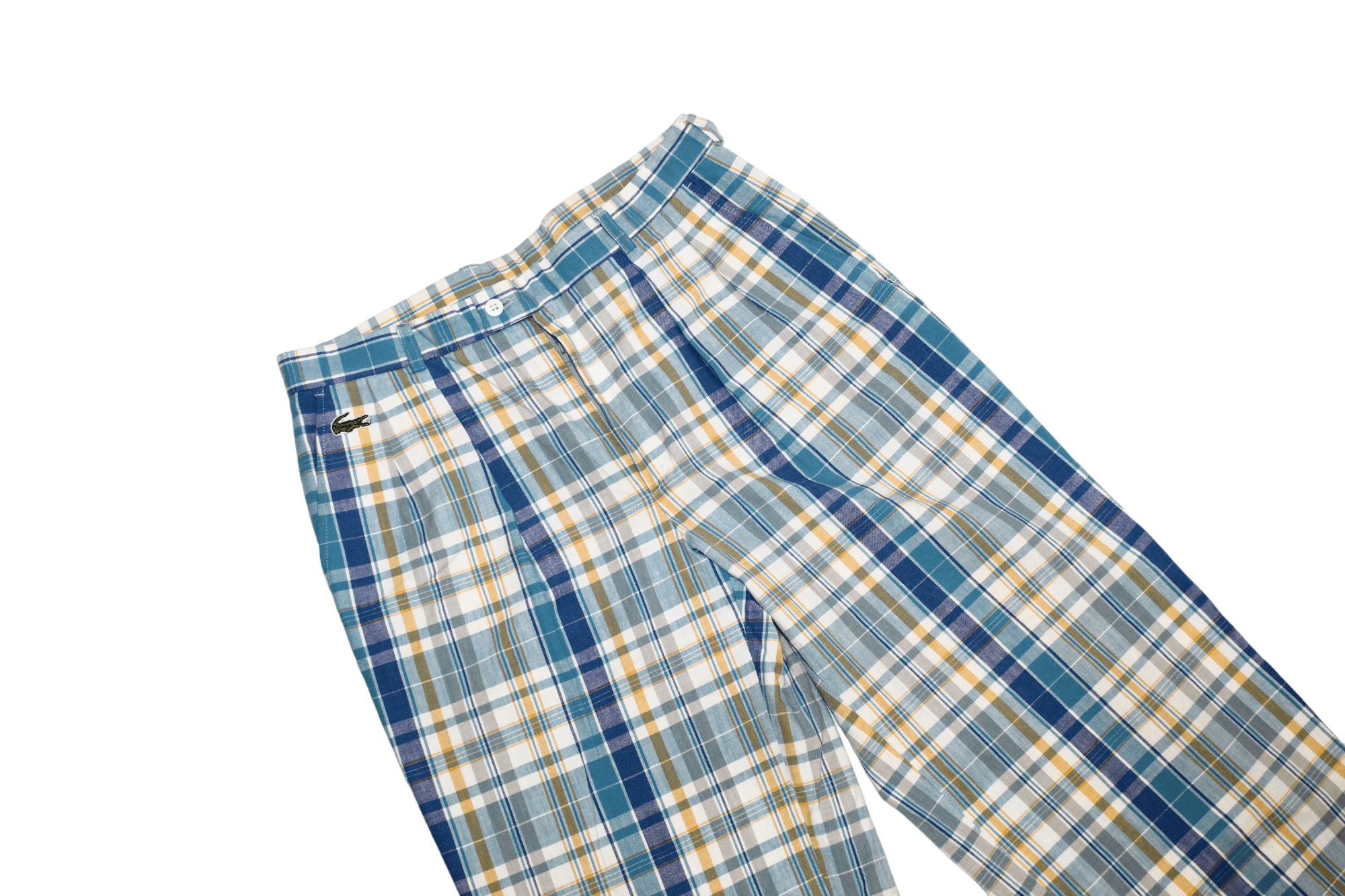 Lacoste 80s Chemise Lacoste Relaxed Double-check Cotton Casual Pants Size US 32 / EU 48 - 4 Thumbnail