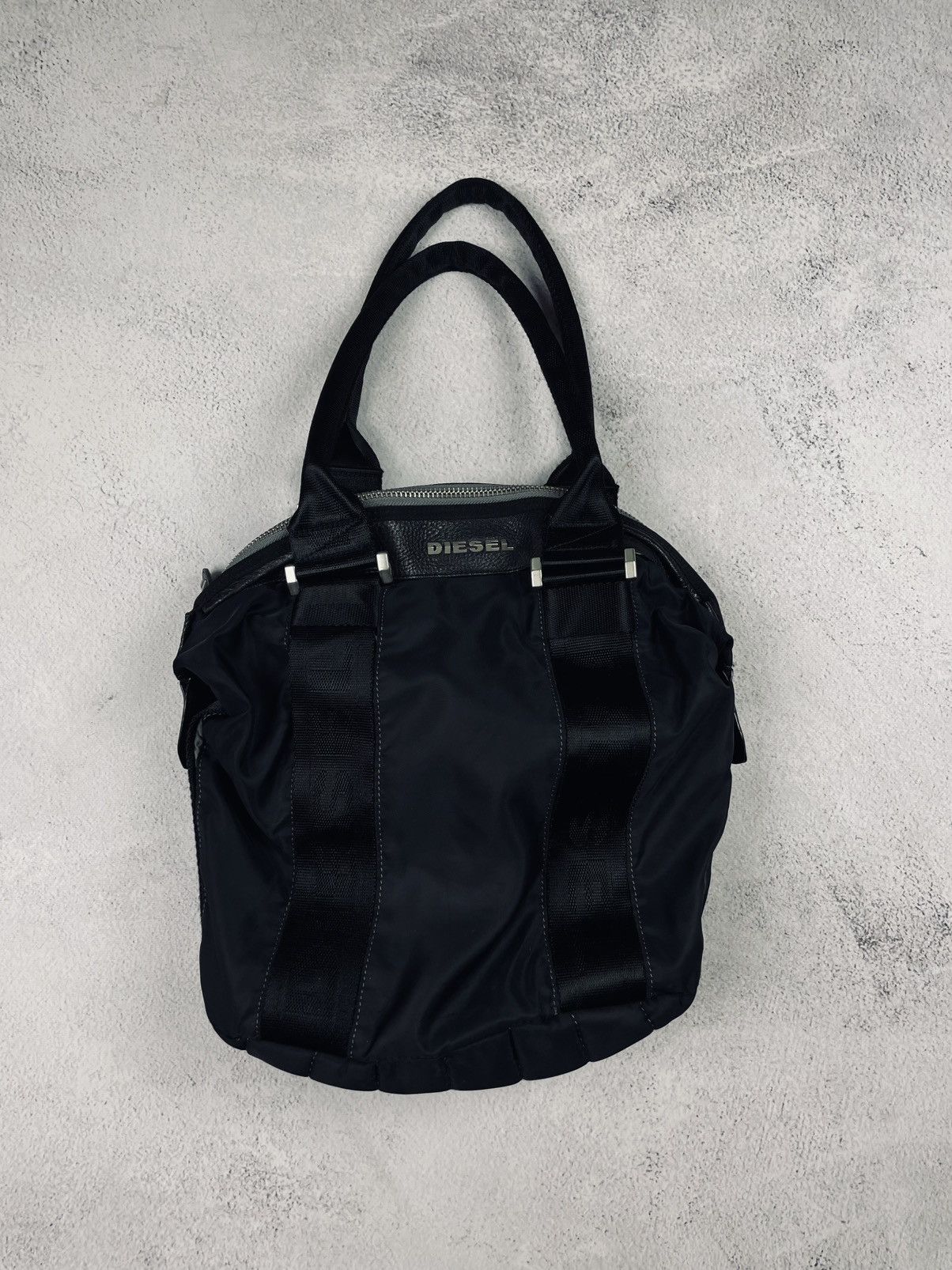 Diesel × Vintage Rare! Vintage y2k Diesel Black Bag Size ONE SIZE - 7 Thumbnail