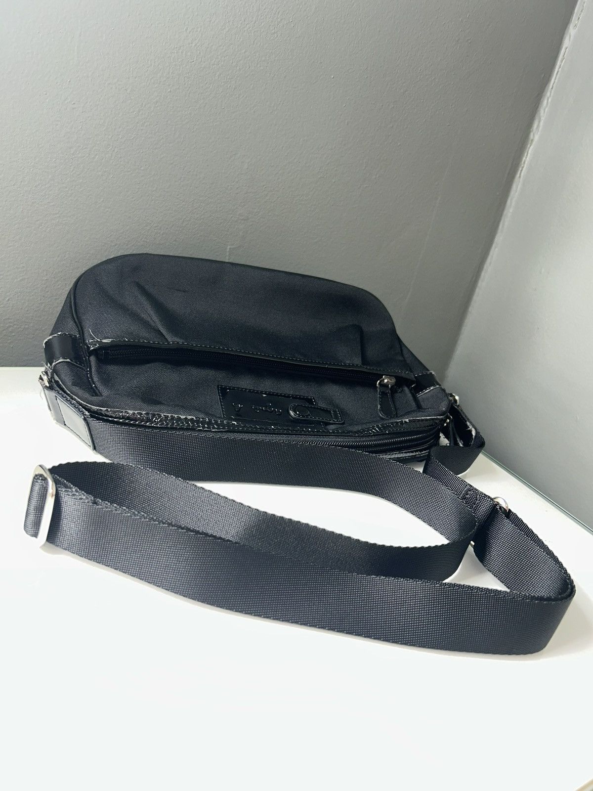 agnes b. Agnes B. Vintage Black Nylon Crossbody Bag (project piece) Size ONE SIZE - 4 Thumbnail